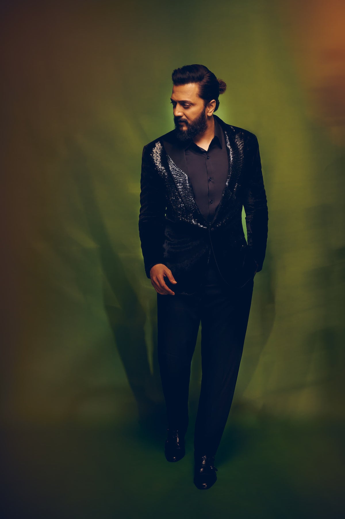 Riteish Deshmukh in Rohit Bal Velvet Sequin Tuxedo