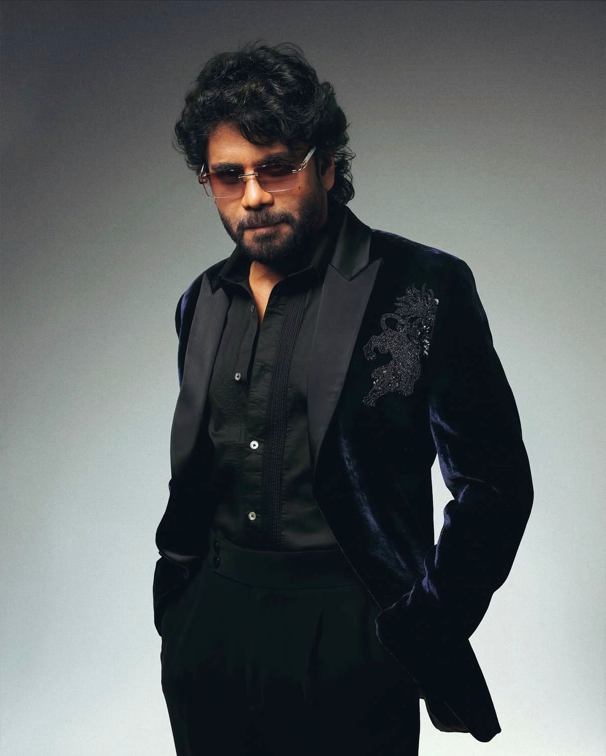 Nagarjuna Stuns in a Rohit Bal Bandhgala With Tiger Motif