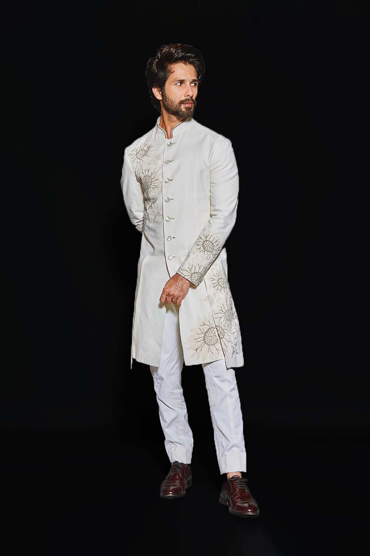 MEN'S IVORY SHERWANI