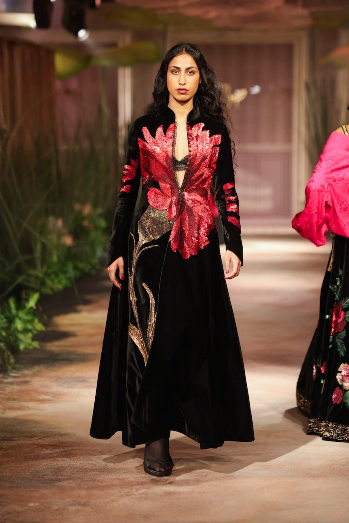 Black Velvet Long Jacket