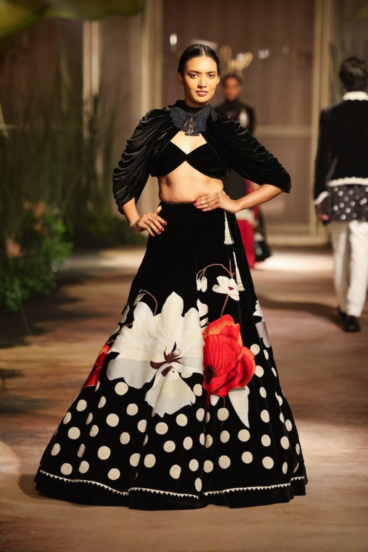 Black Velvet Skirt