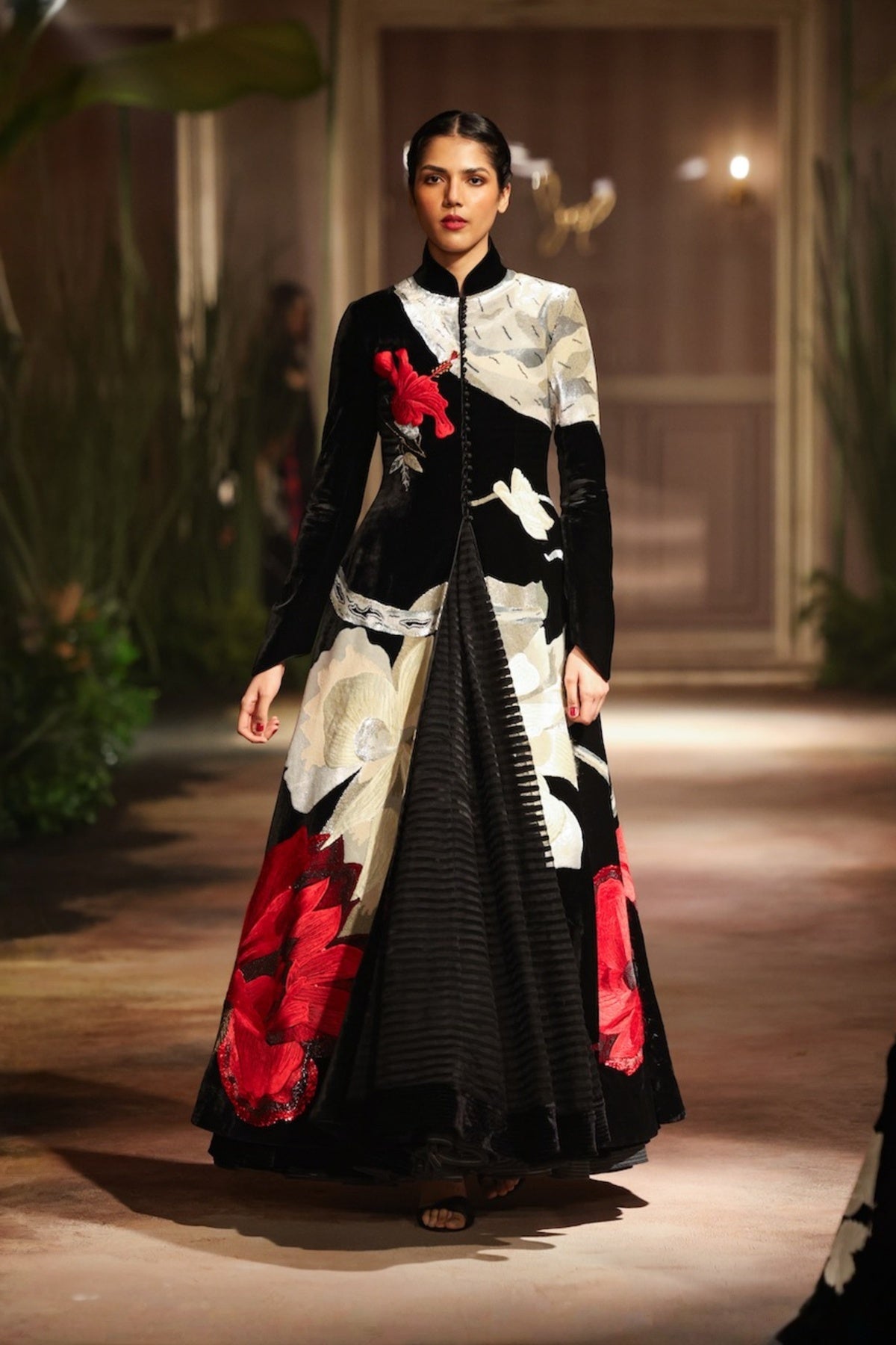 Black Velvet Long Jacket