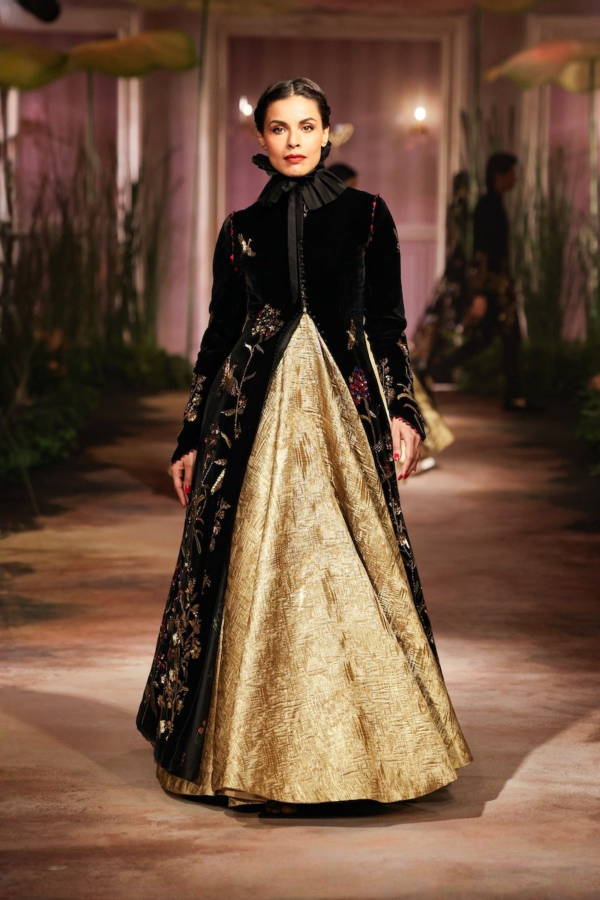 Black Velvet Long Jacket