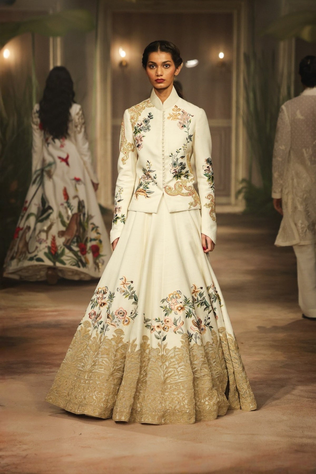 Ivory Matka Skirt Set