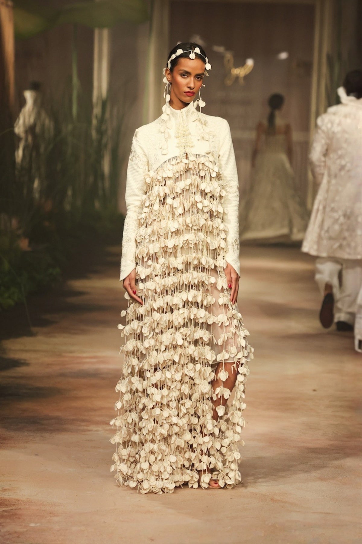 Ivory Heavy Voile Bolero