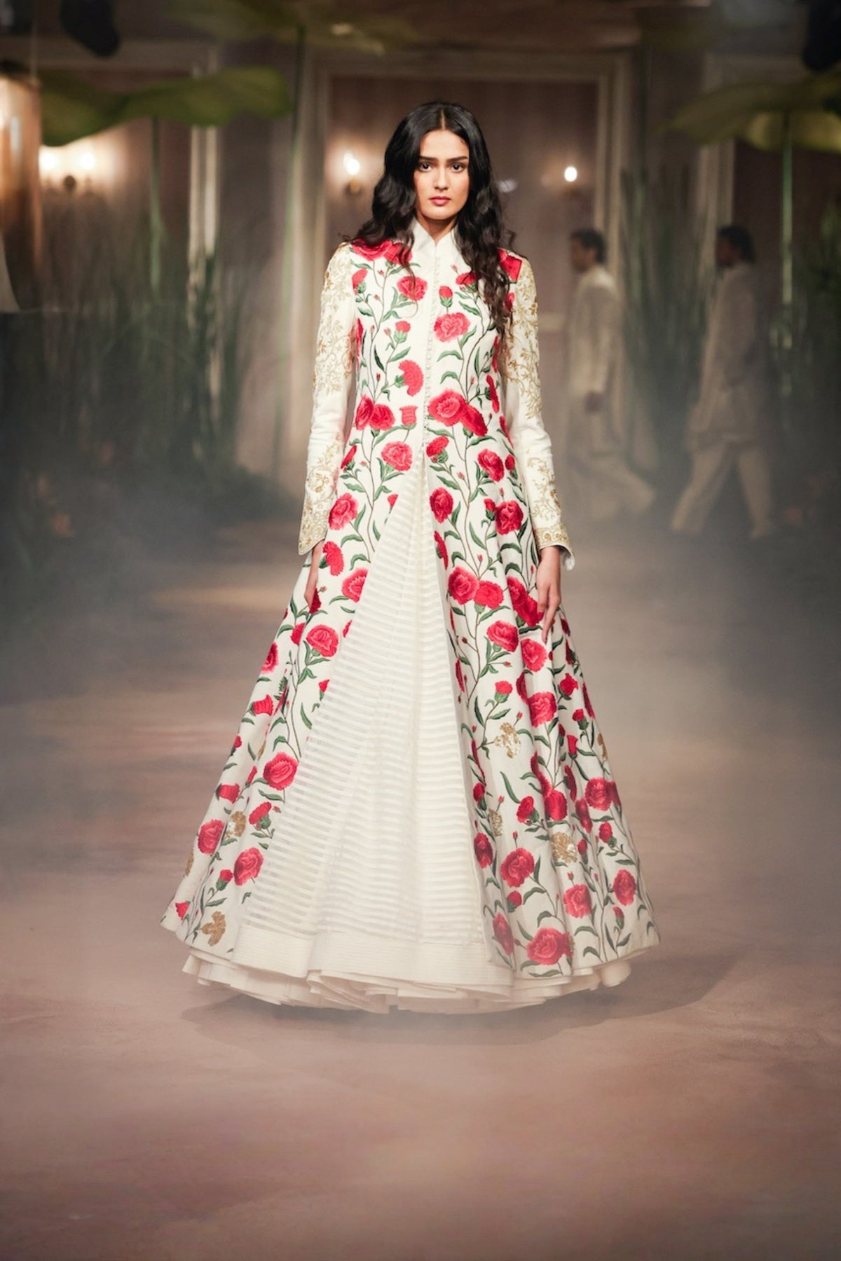 Ivory Matka Long Jacket