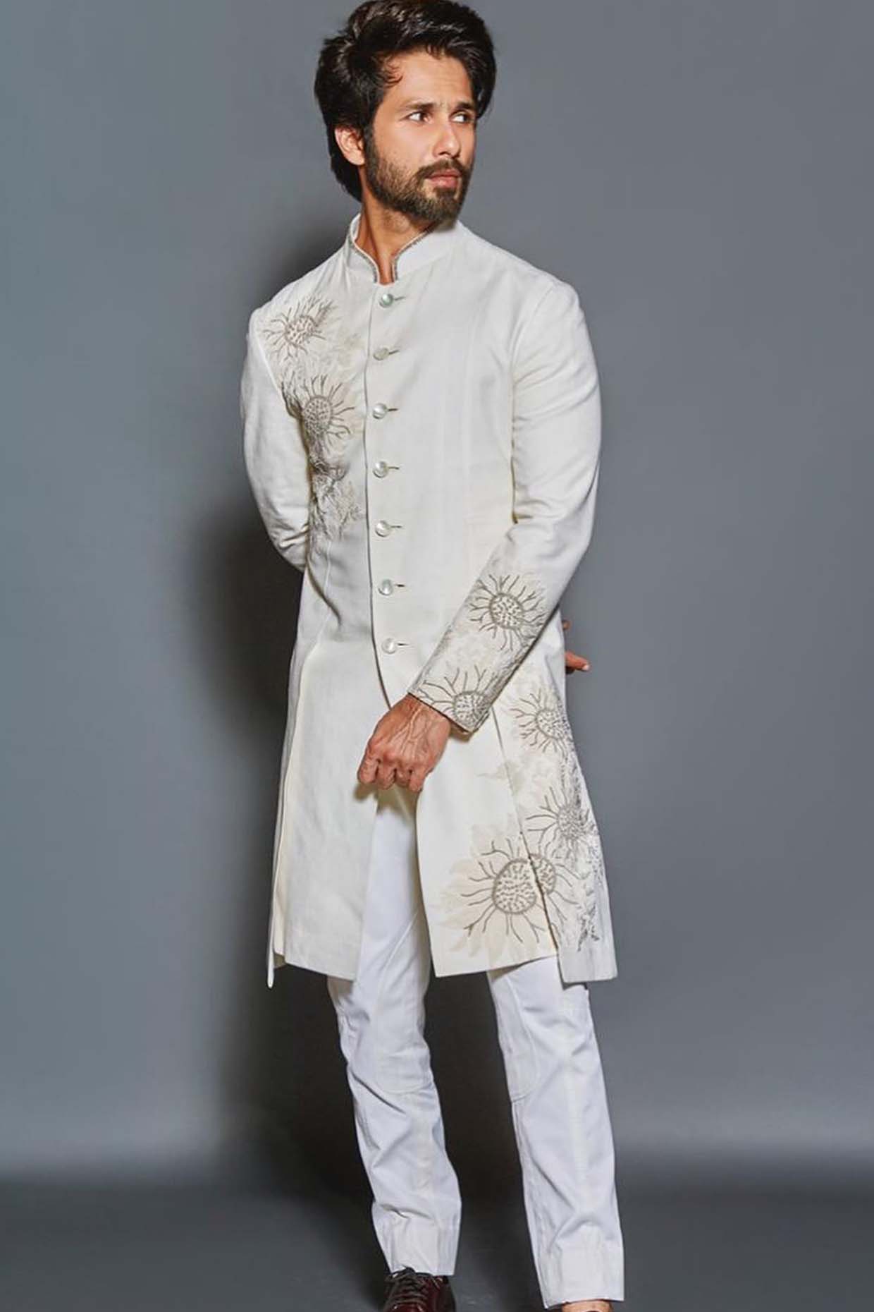 MEN'S IVORY SHERWANI