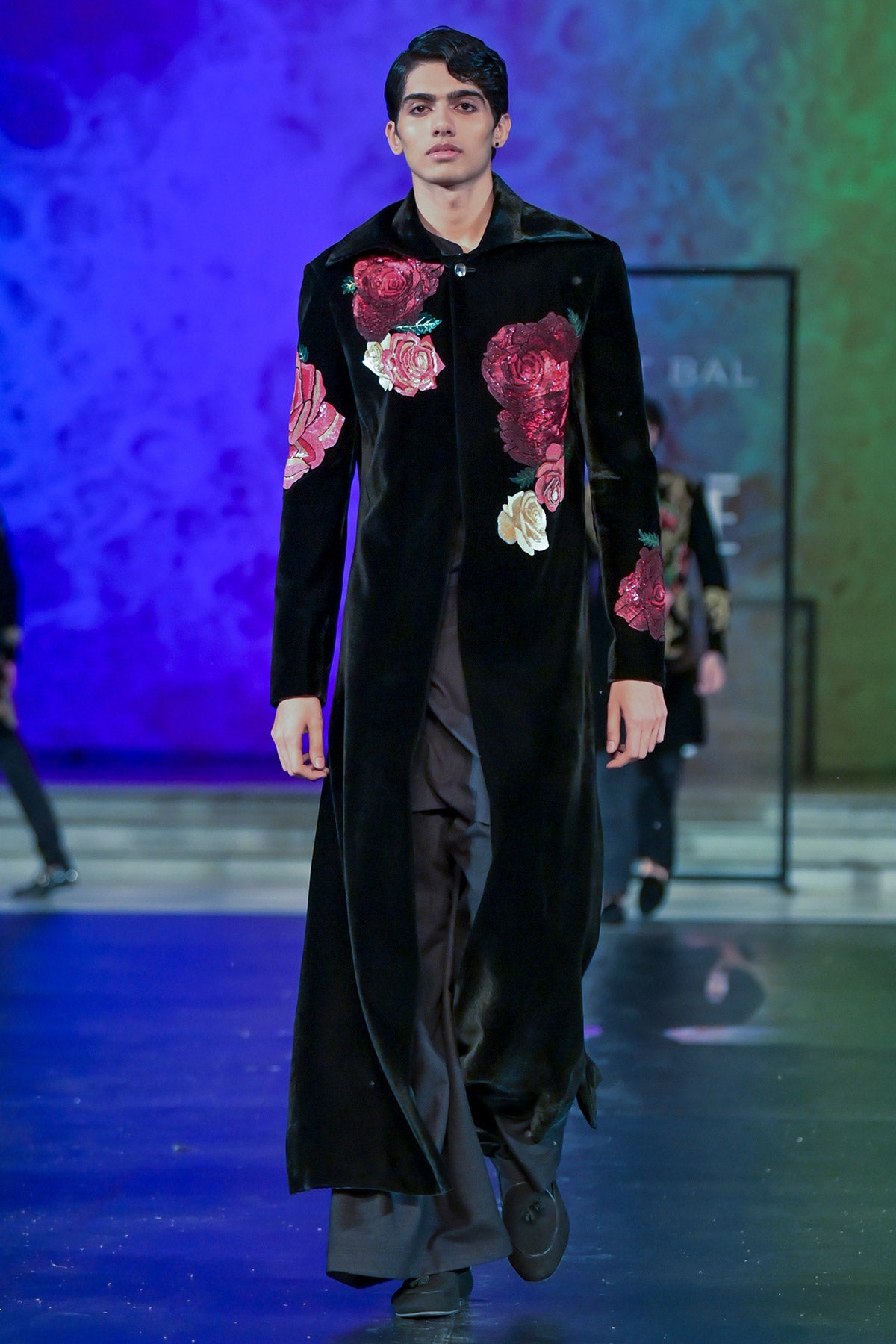 Silk Velvet Embroidered Sherwani