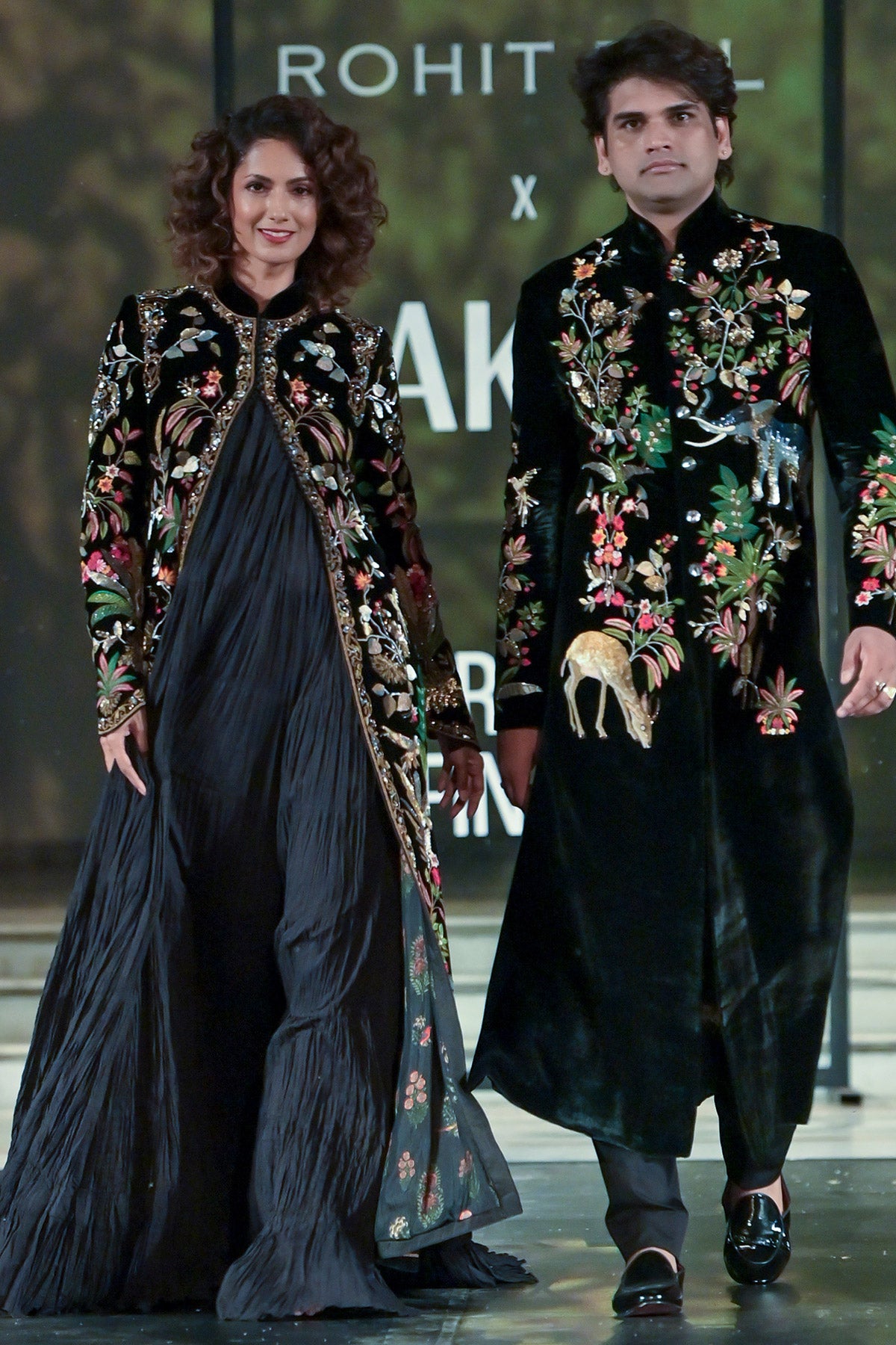 Silk Velvet Hand & Machine Embroidered Sherwani