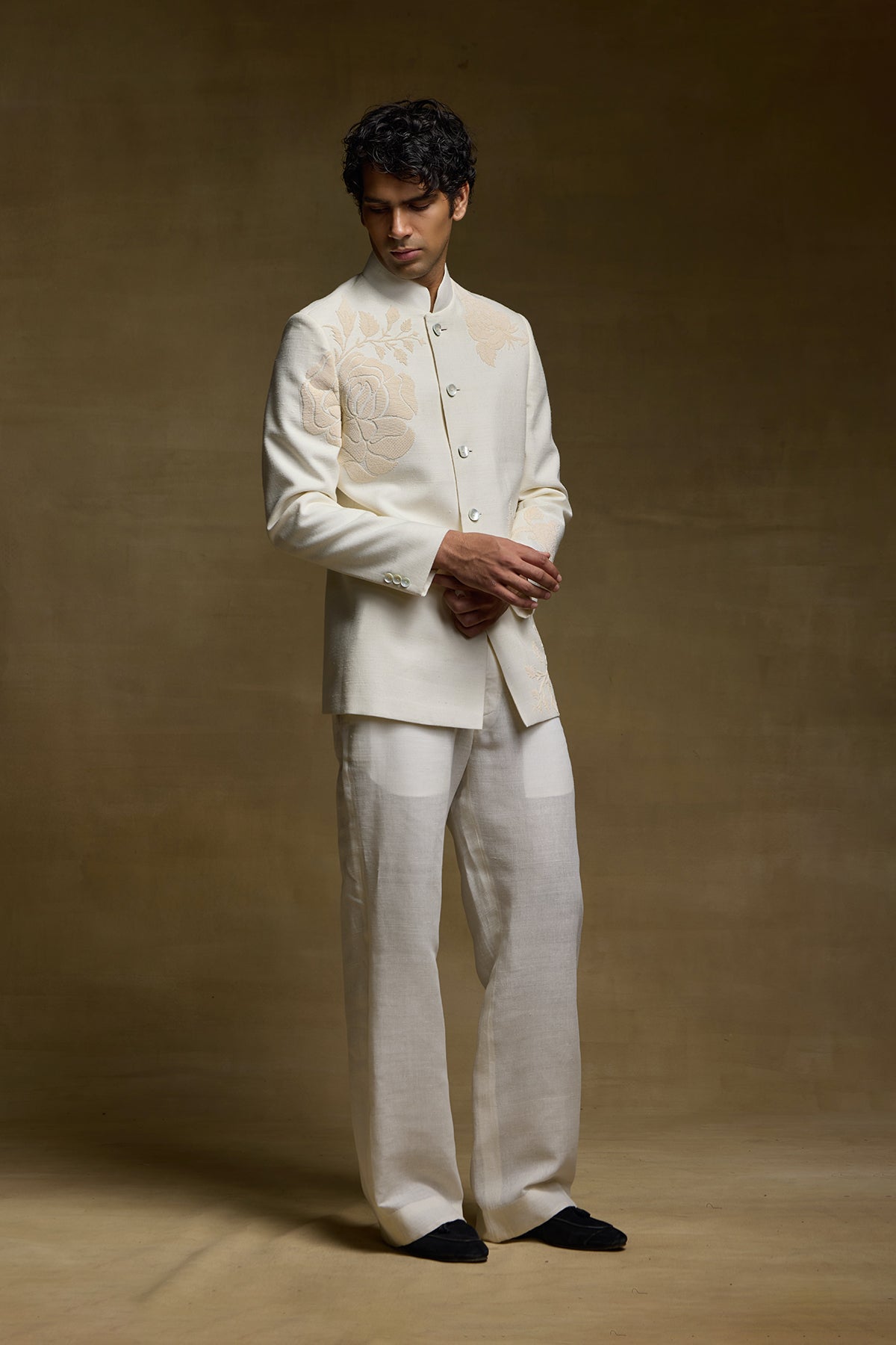 Ivory Luxe Mens Bandgala