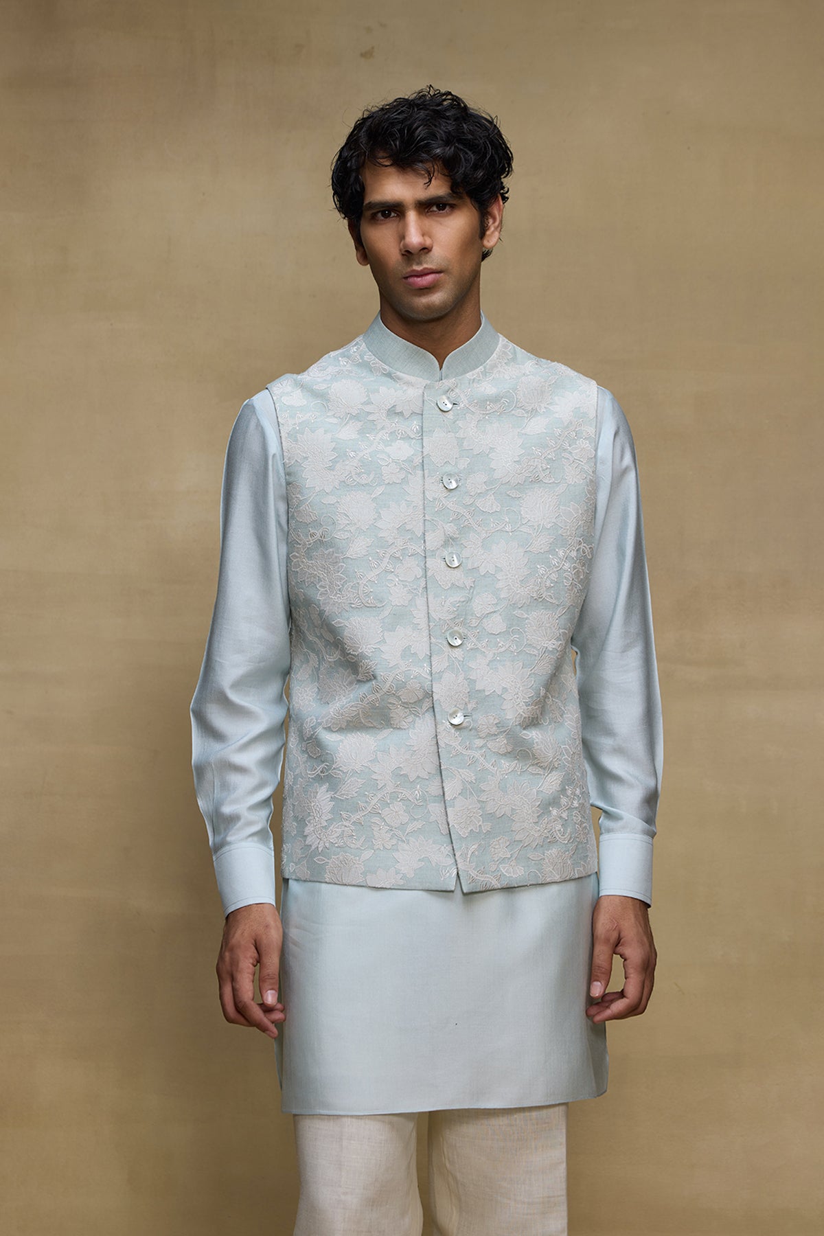 Powder Blue Regal Mens Bundi
