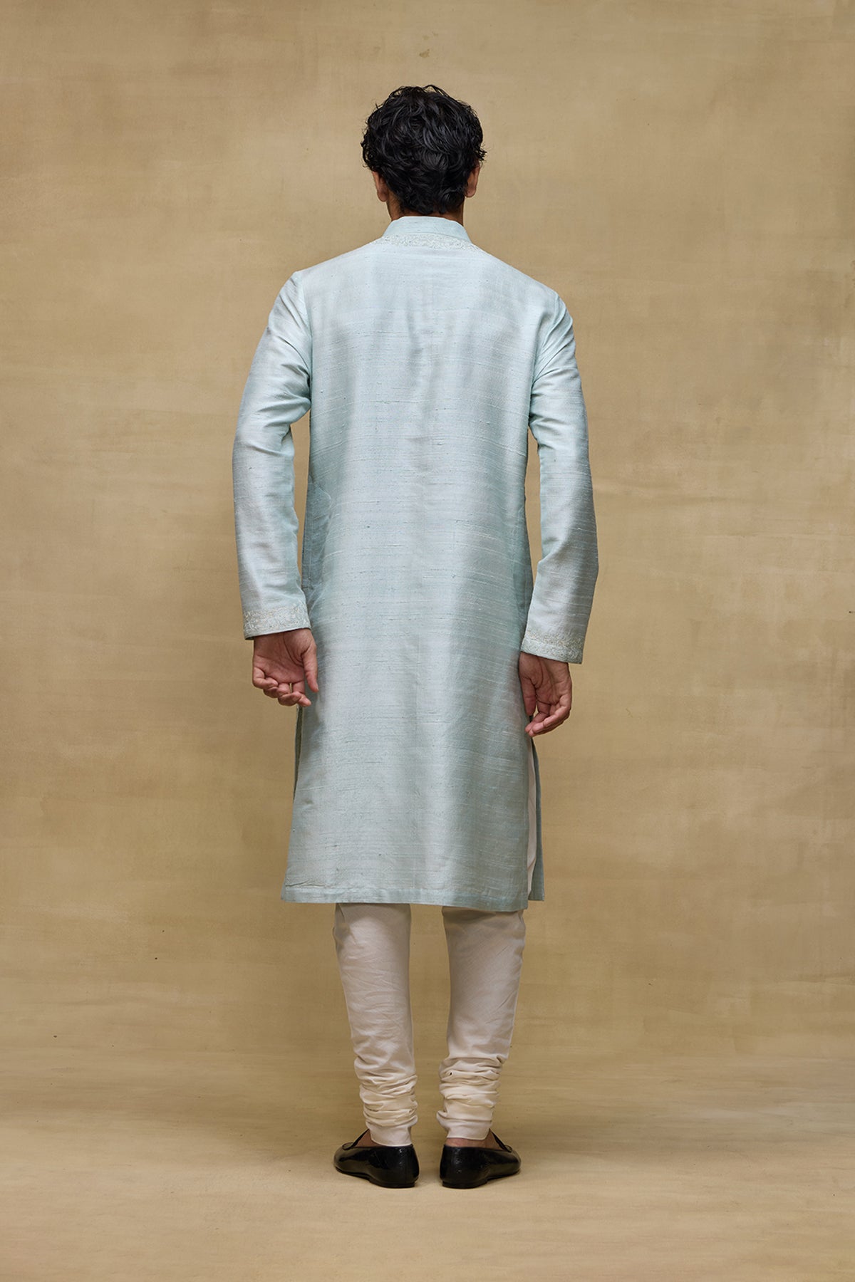 Ice Blue Regal Mens Kurta Set