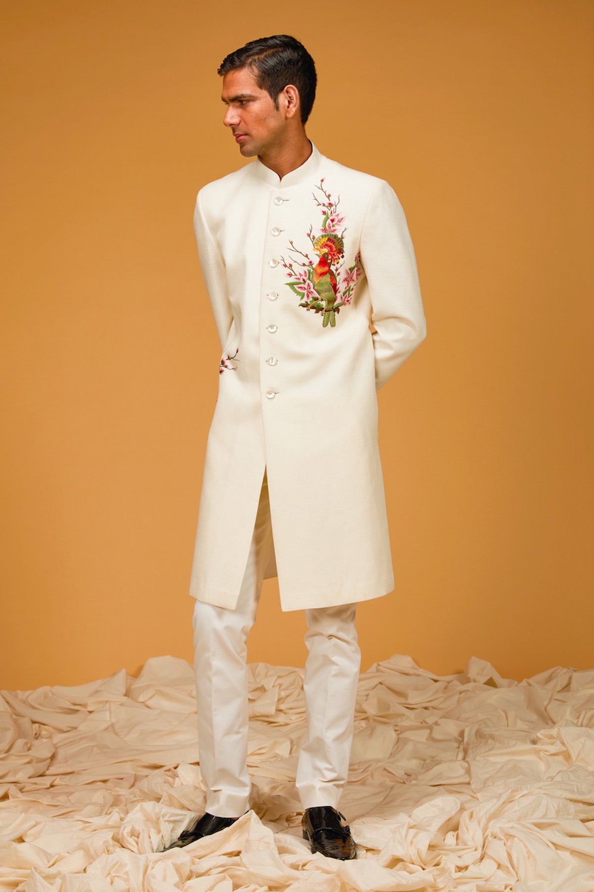 Men's Bird Resham Sherwani