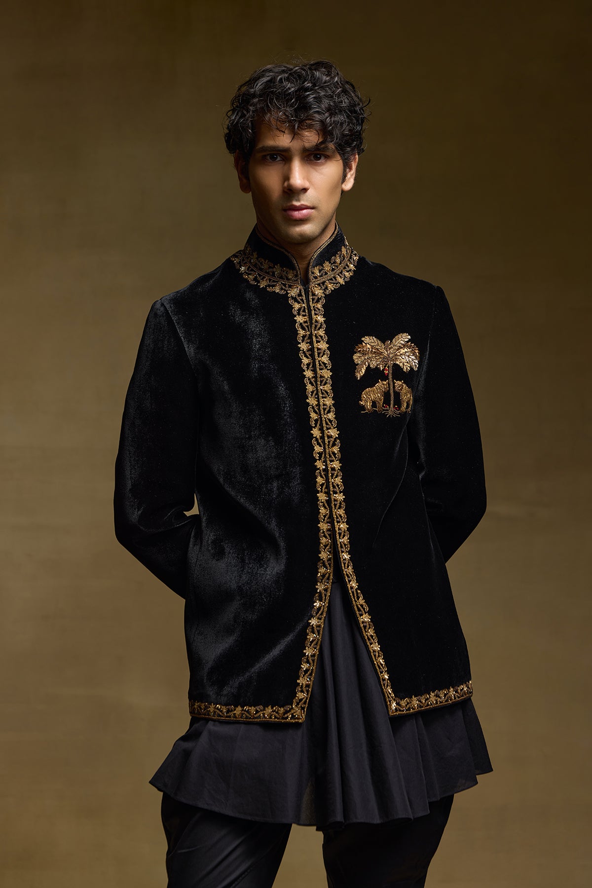 Black Noble Mens Bandgala