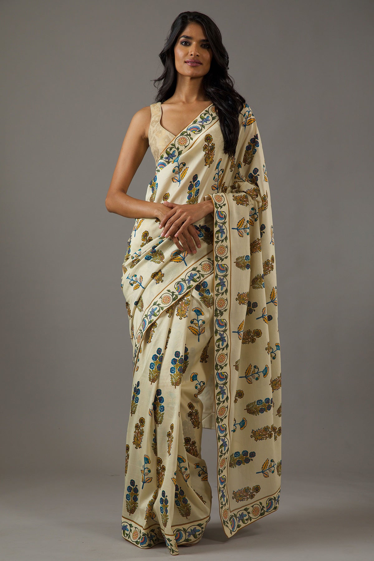 Rohit Bal Silk Chanderi Saree