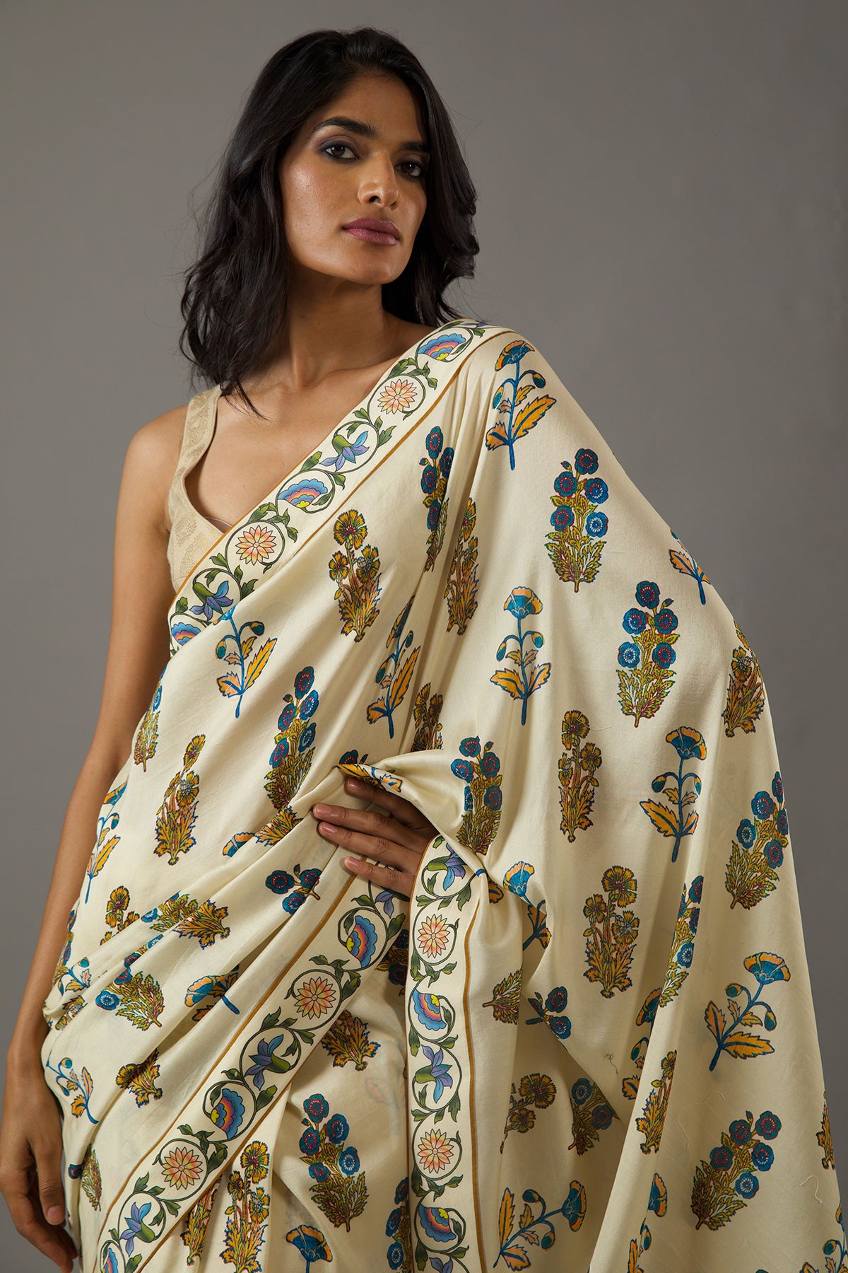 Rohit Bal Silk Chanderi Saree