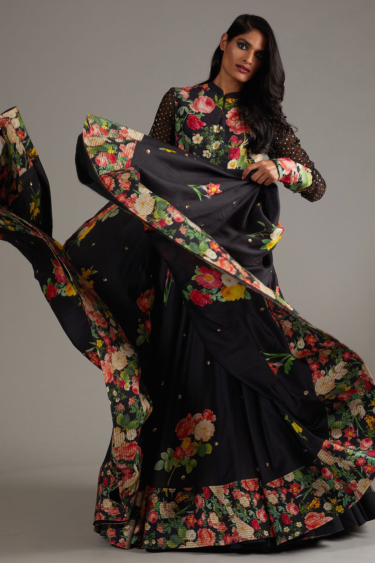 Floral Multicolour Anarkali Set