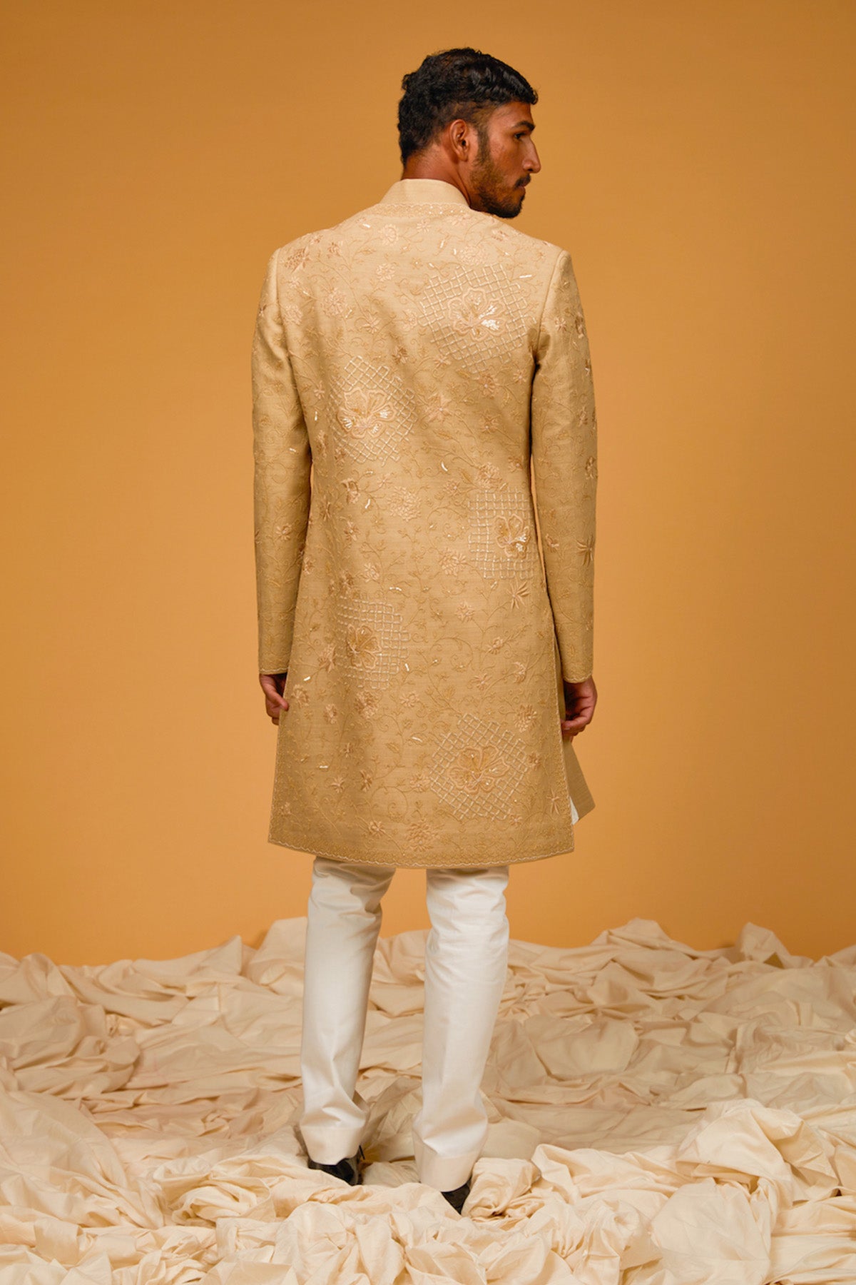 Men's Gold Sherwani