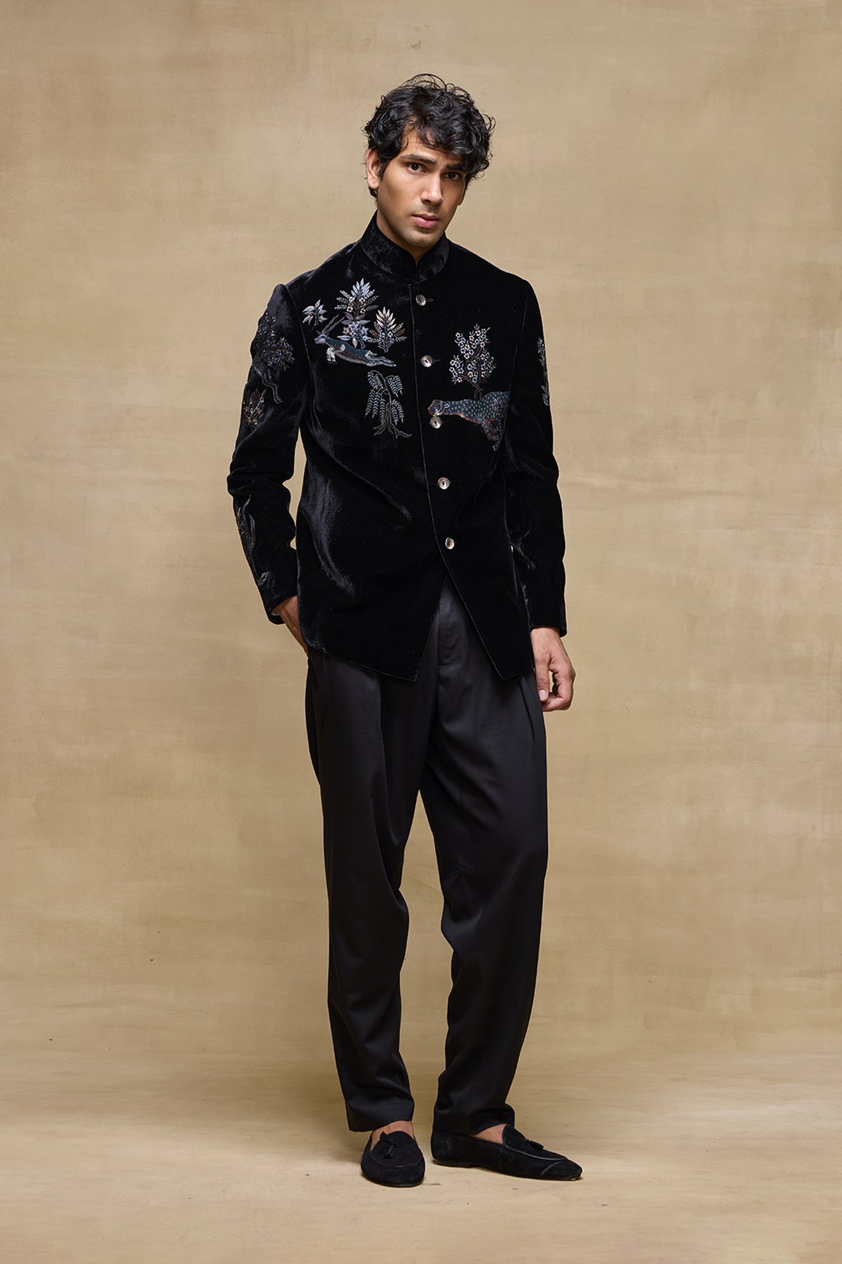 Black Classic Mens Bandgala