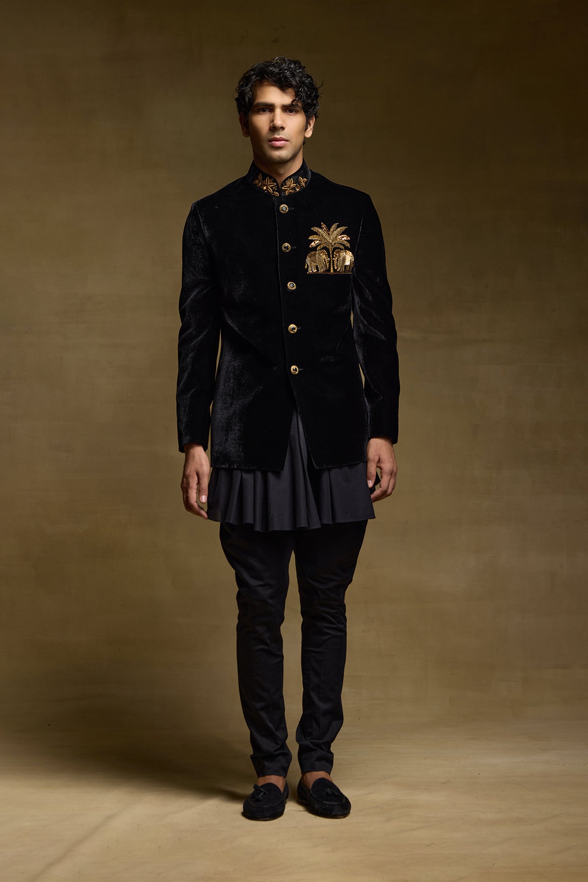 Black Prestige Mens Bandgala