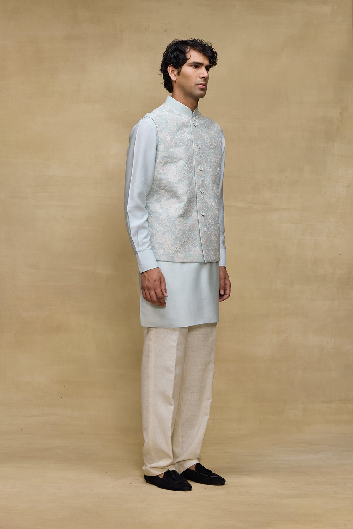 Powder Blue Regal Mens Bundi