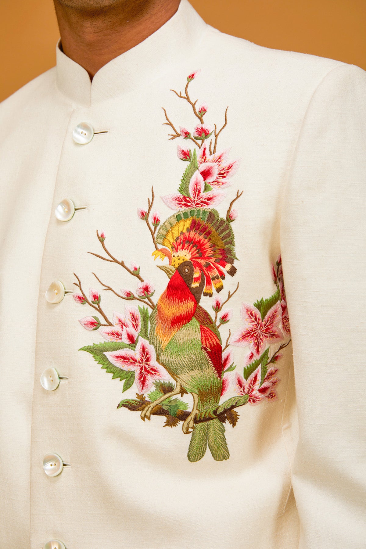 Men's Bird Resham Sherwani