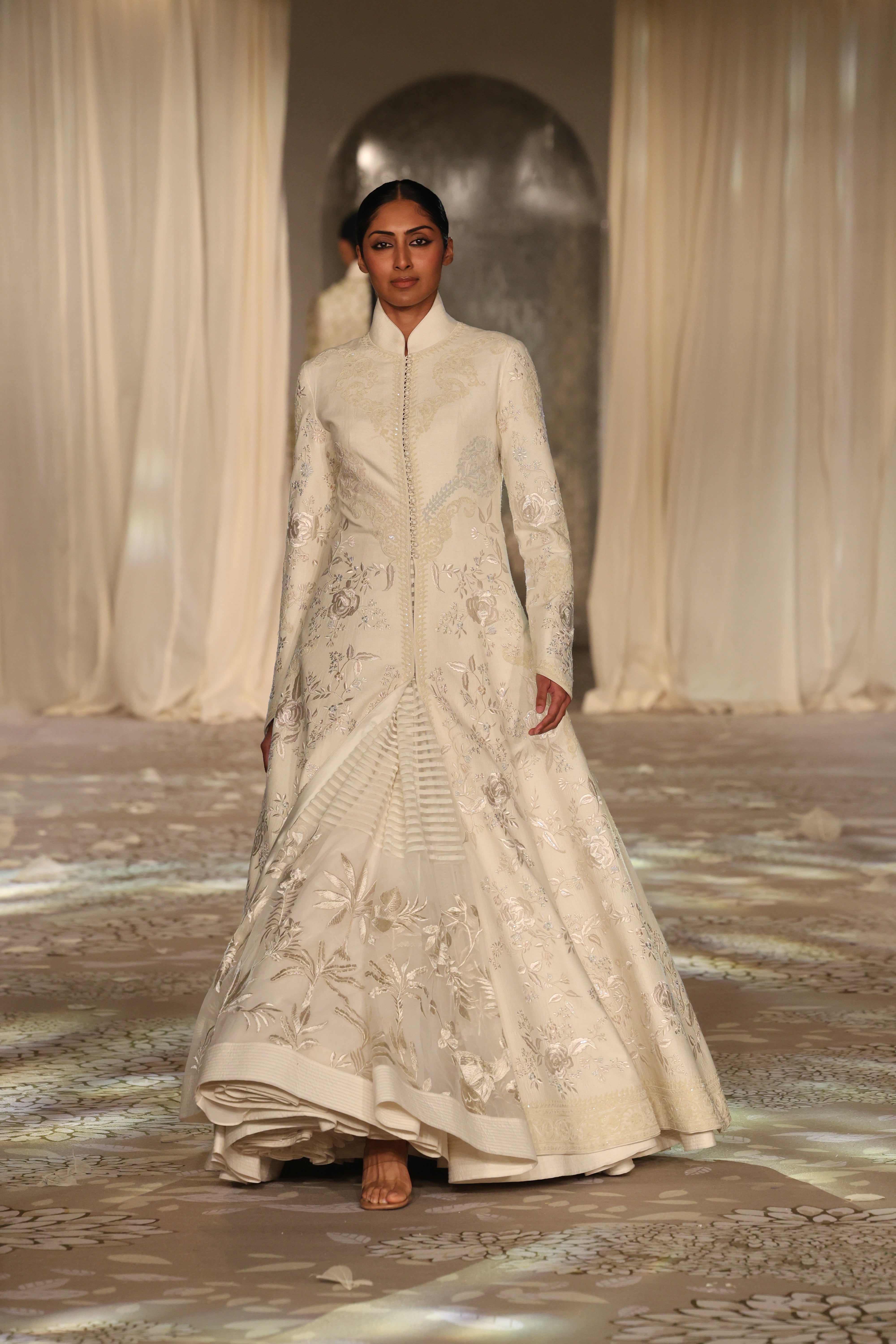 Matka Silk Embroidered Long Jacket