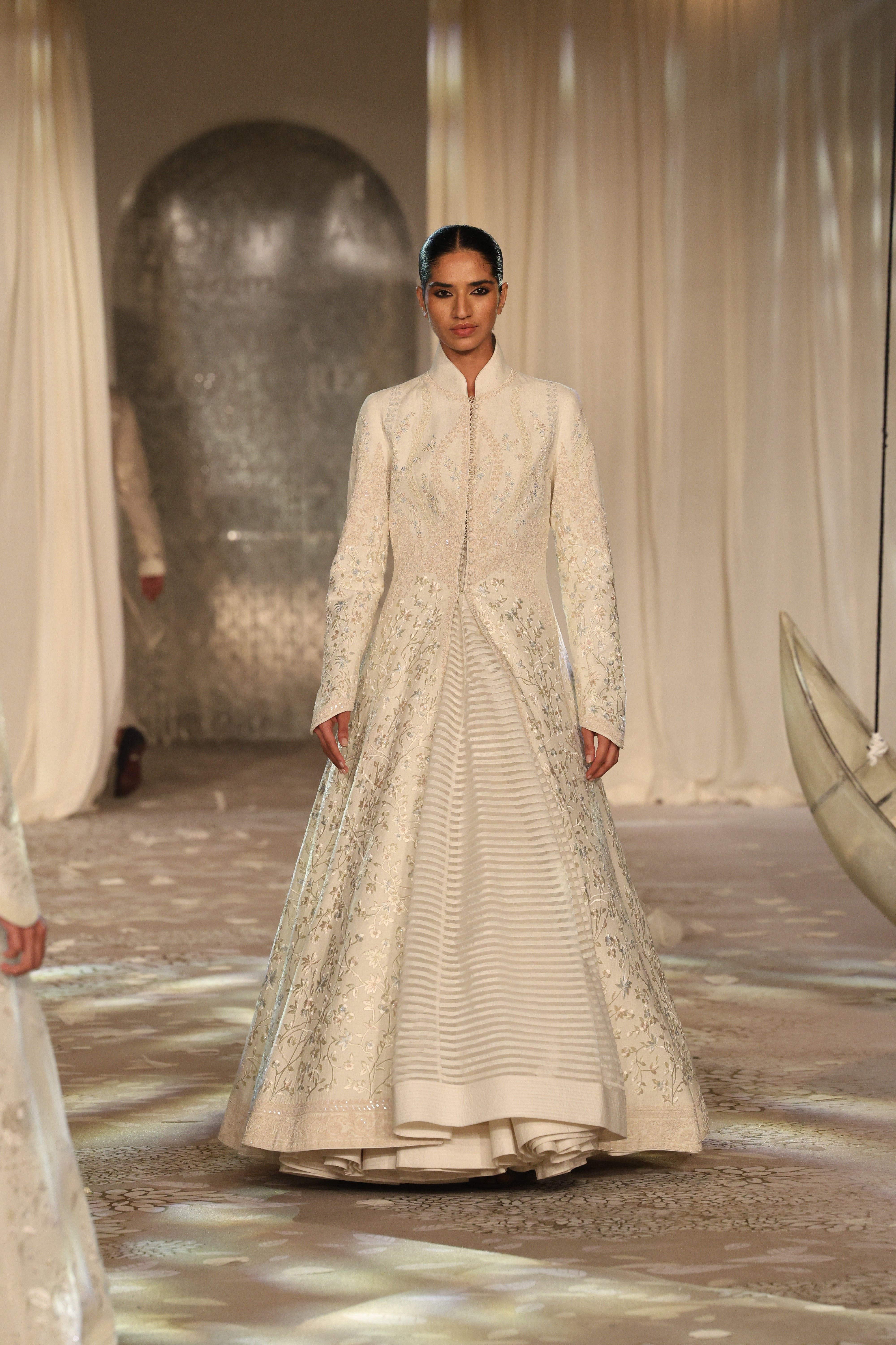 Matka Silk Embroidered Long Jacket