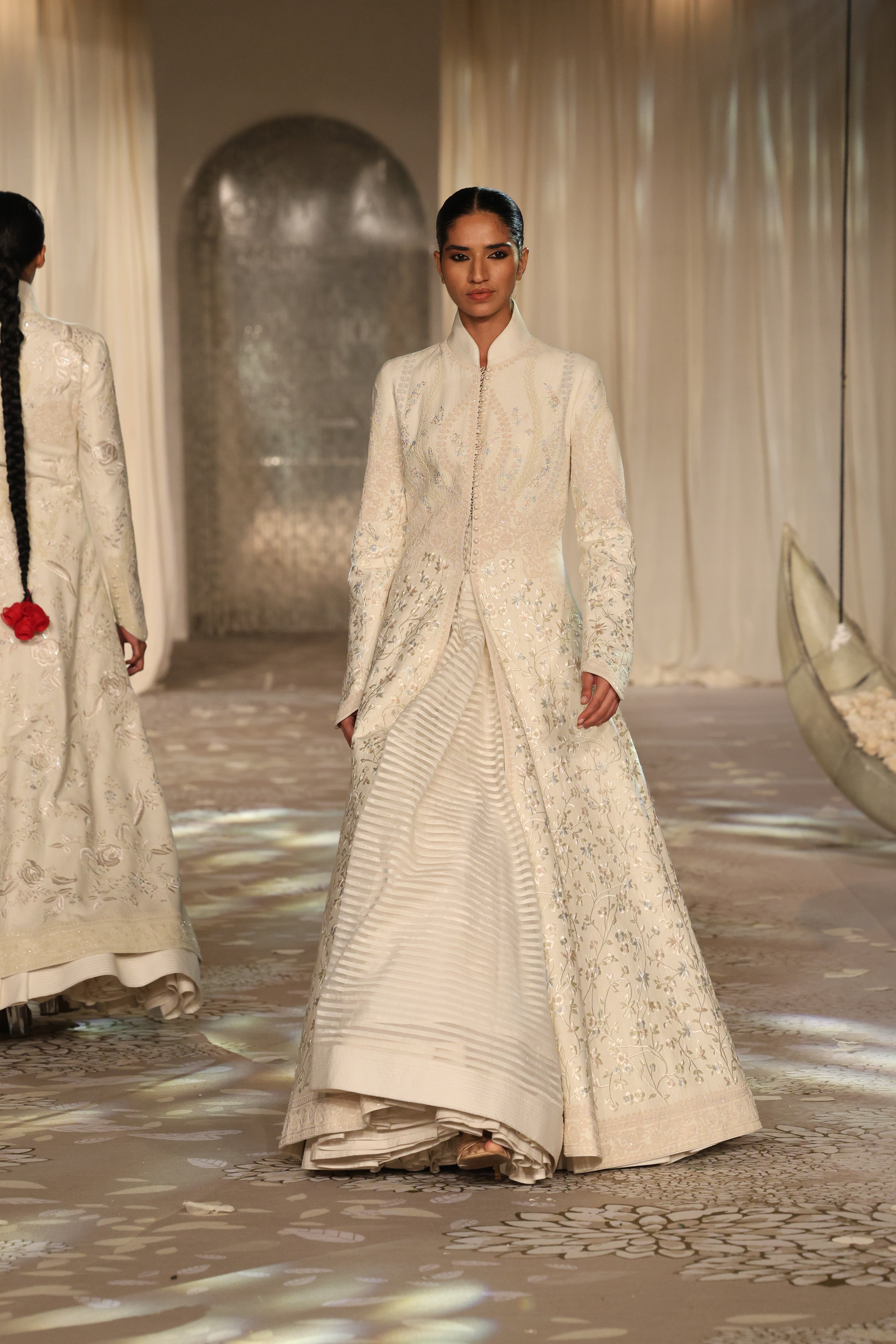 Matka Silk Embroidered Long Jacket