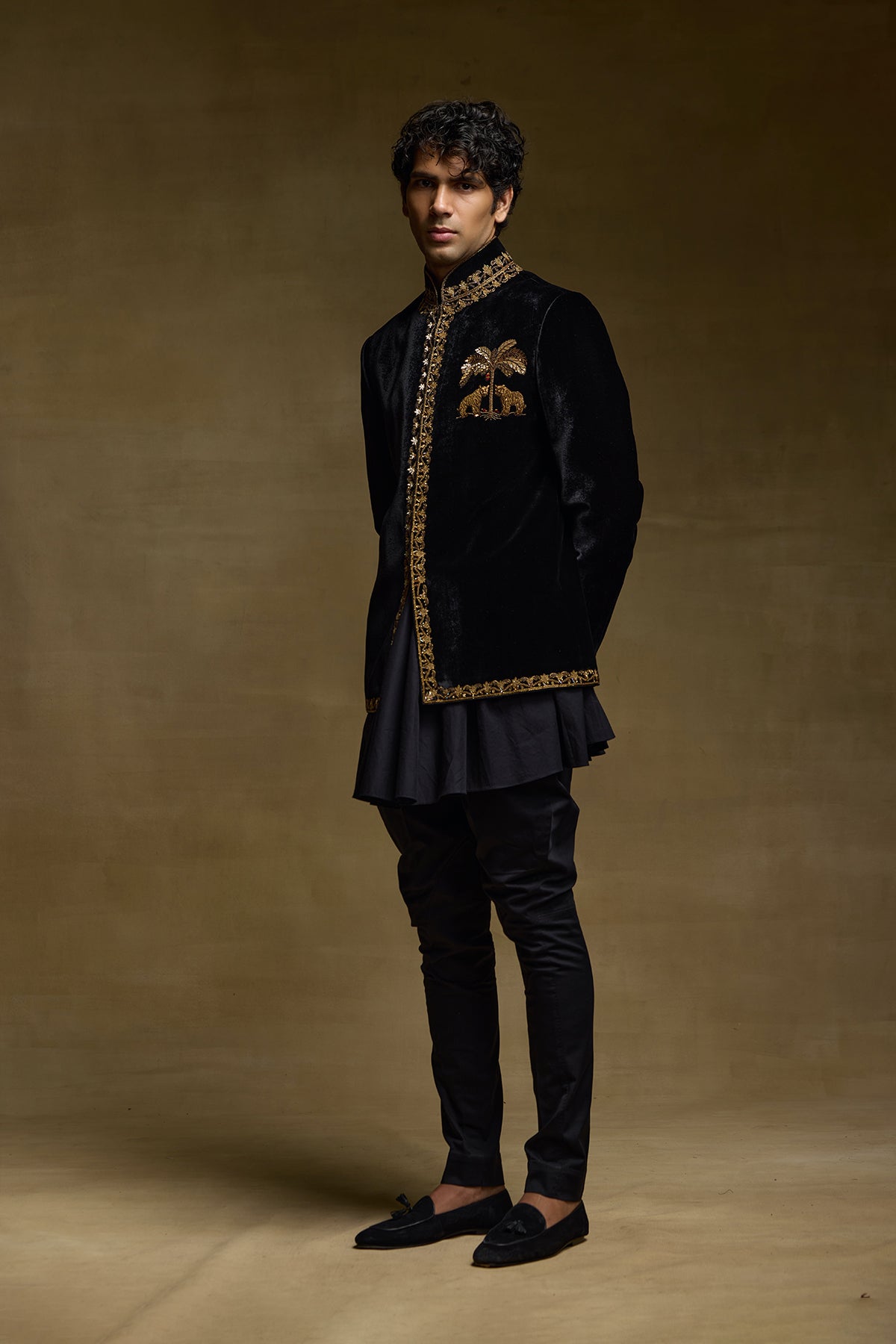 Black Noble Mens Bandgala