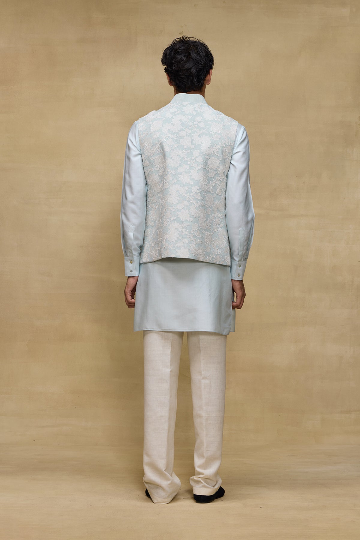 Powder Blue Regal Mens Bundi