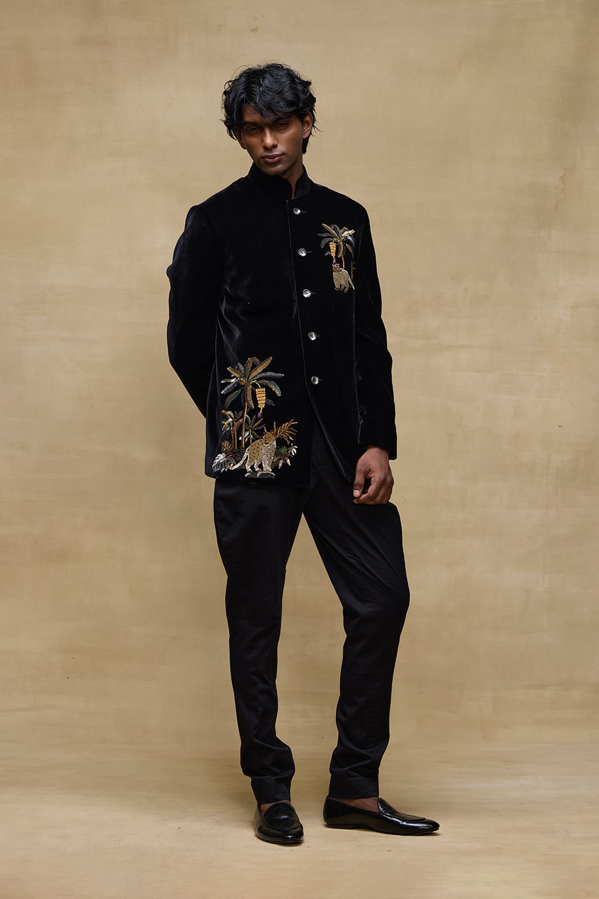 Black Monarch Mens Bandgala