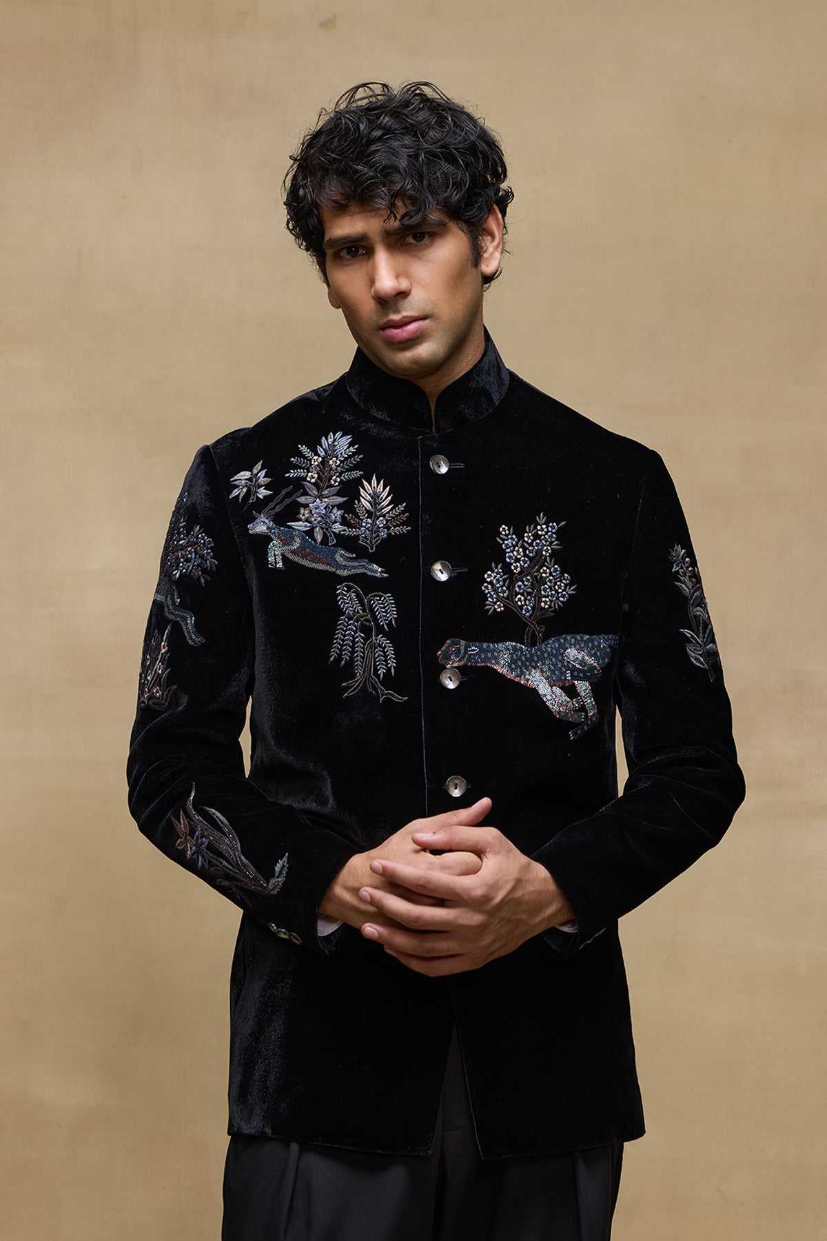 Black Classic Mens Bandgala