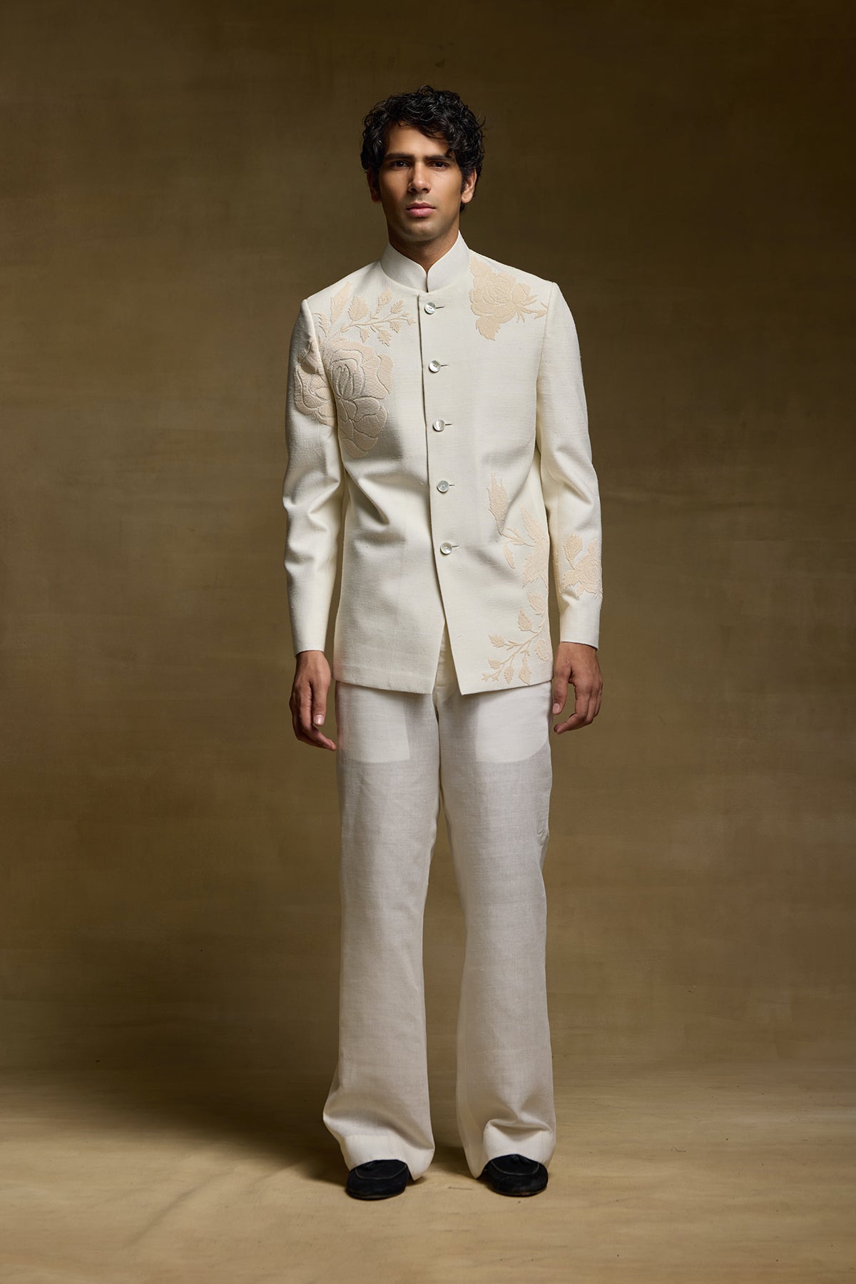 Ivory Luxe Mens Bandgala