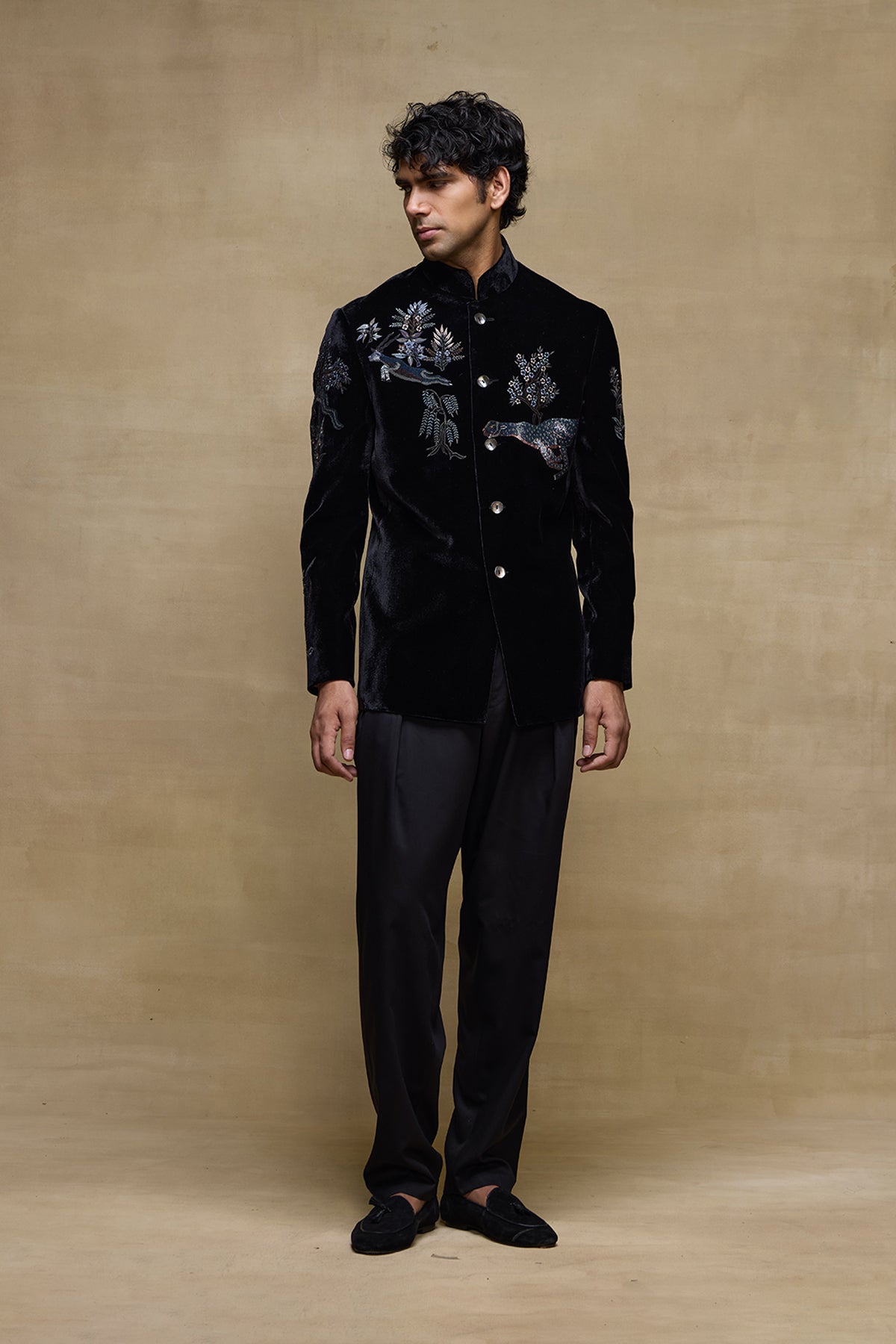 Black Classic Mens Bandgala