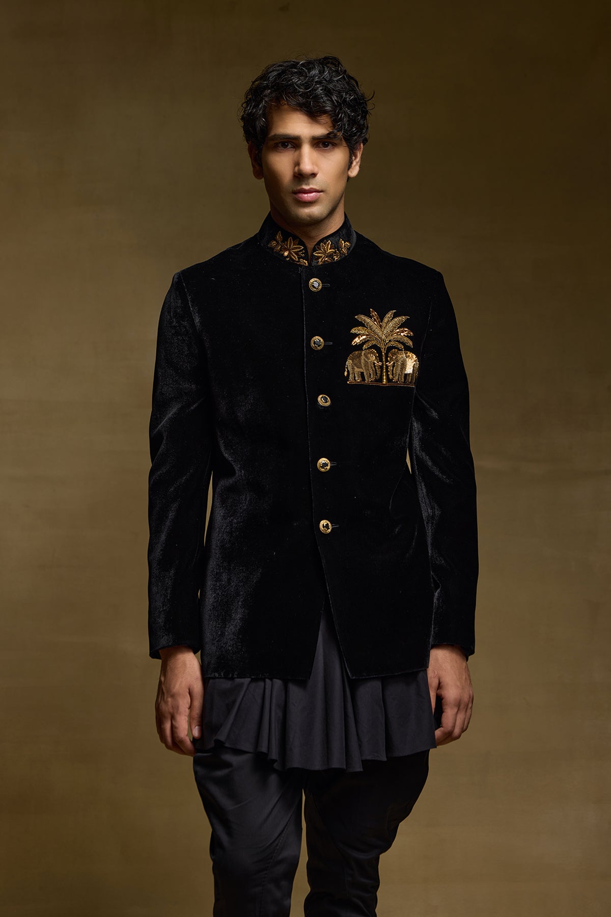 Black Prestige Mens Bandgala