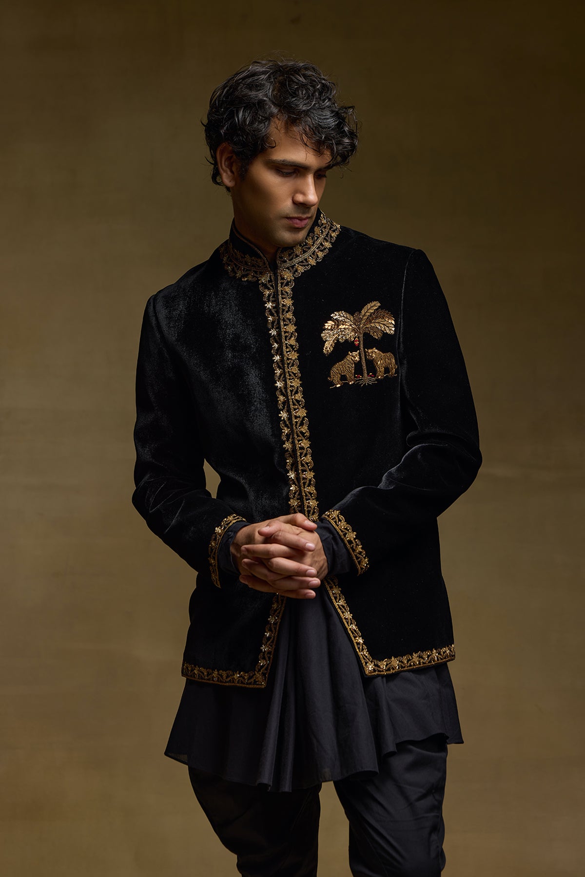 Black Noble Mens Bandgala