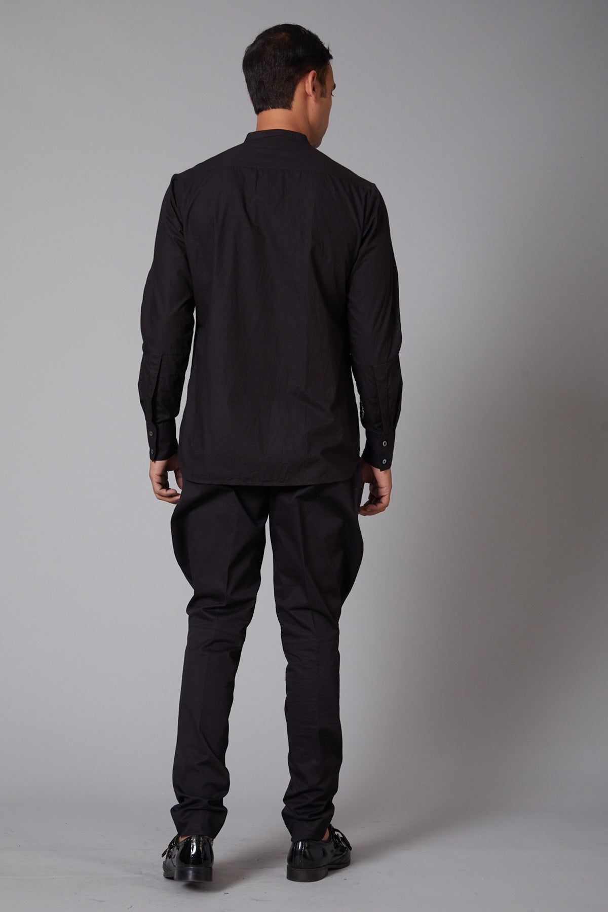 Black Poplin Shirt