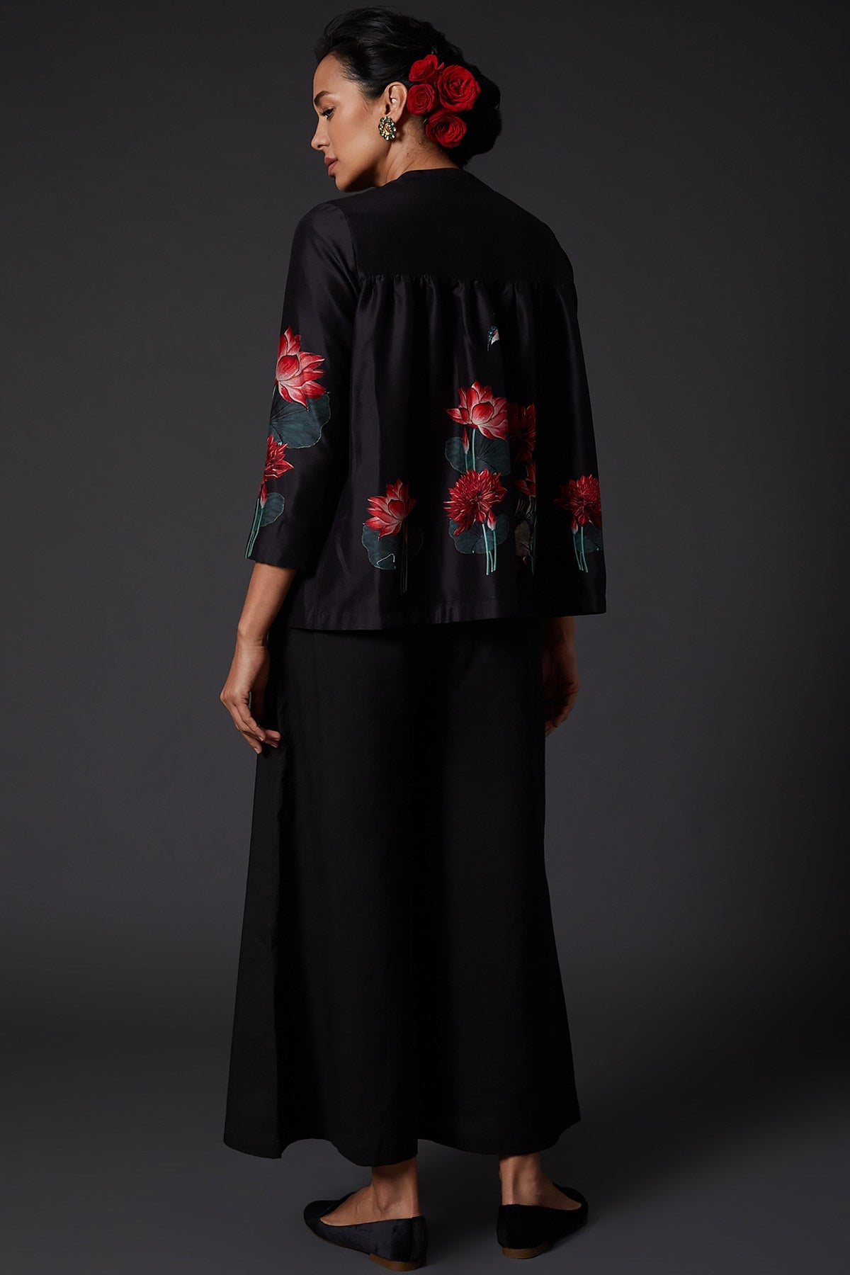 Black Digital Printed Tunic-RTS