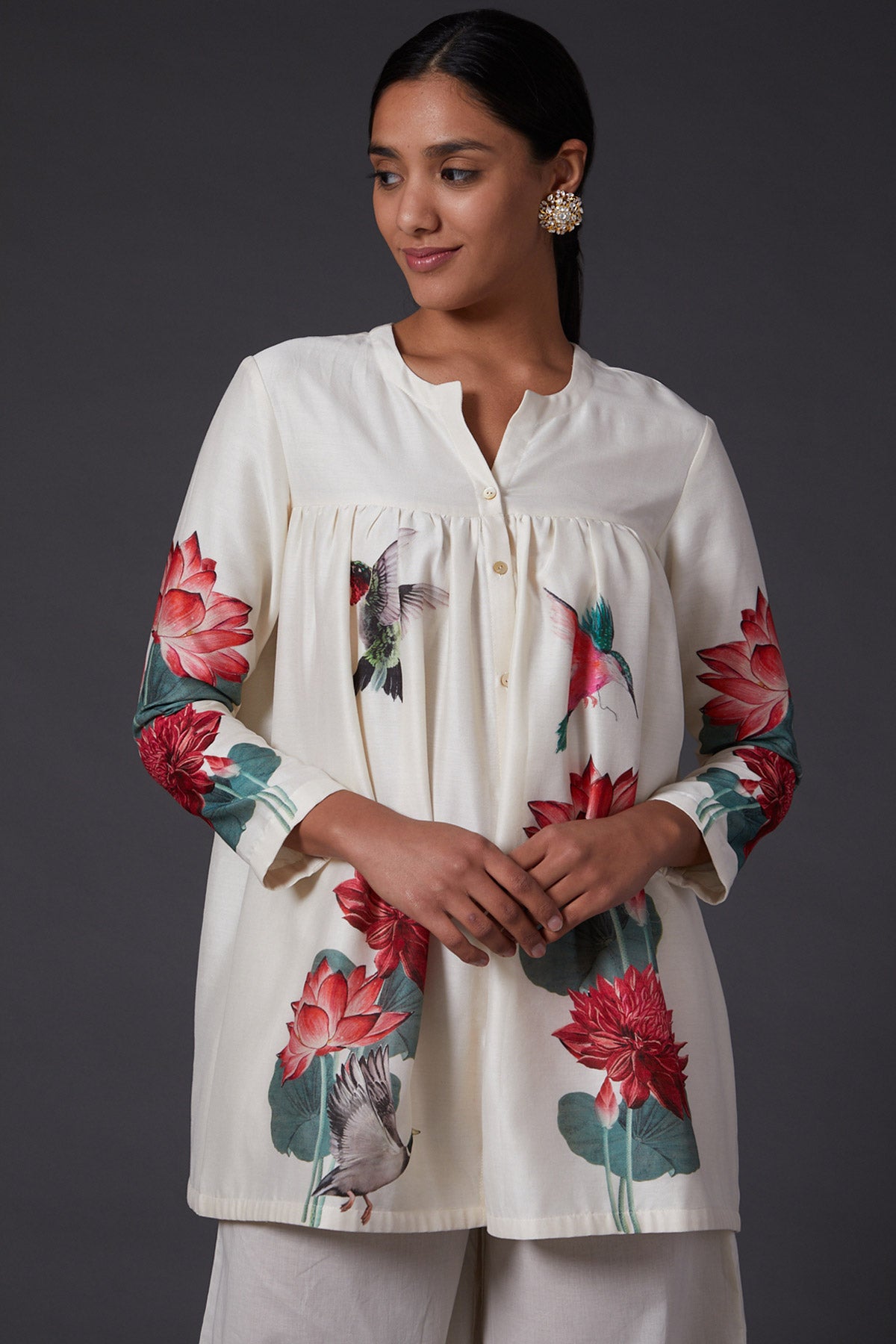 Ivory Digital Printed Tunic