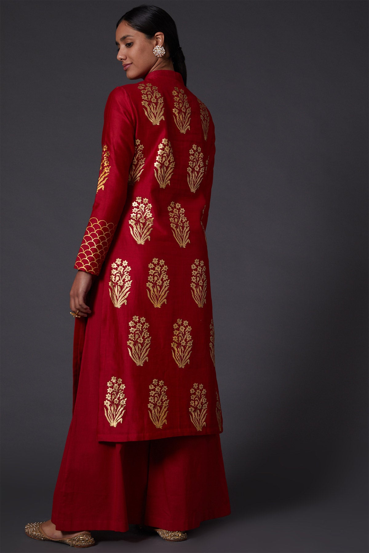 Block Printed Tunic Set With Palazzopants