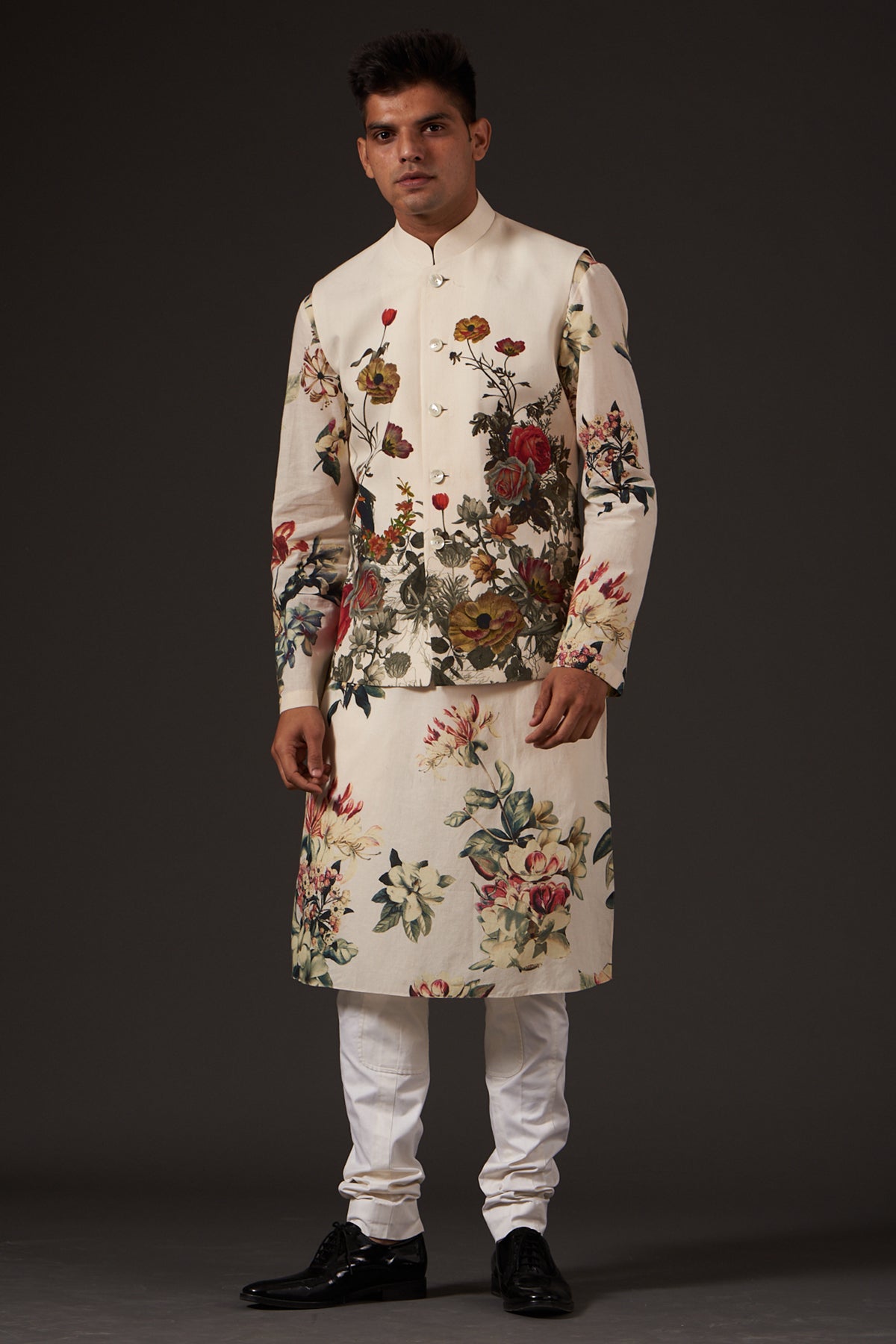 Floral Digital Printed Bundi