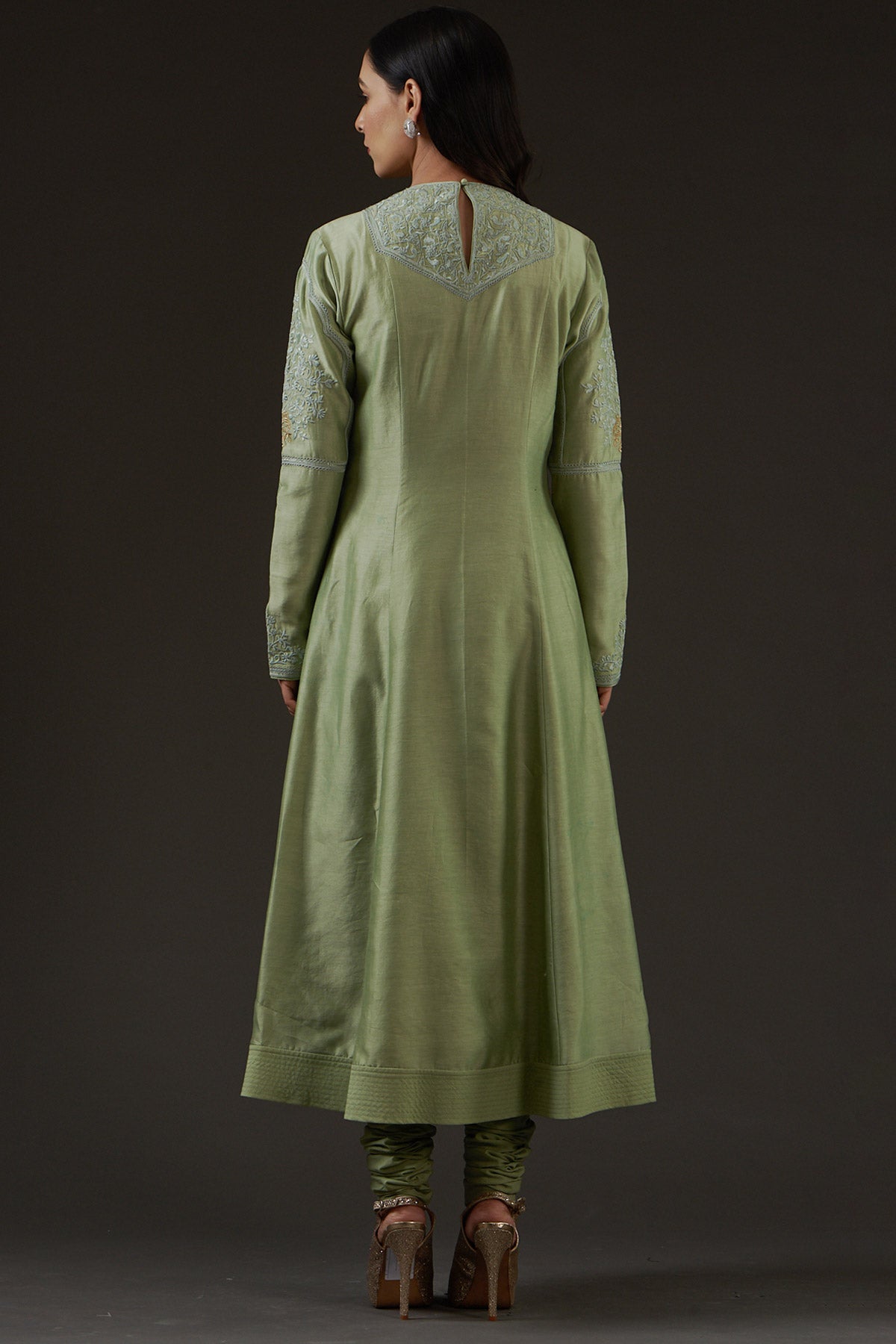 Printed Embroidered Straight Kurta Set