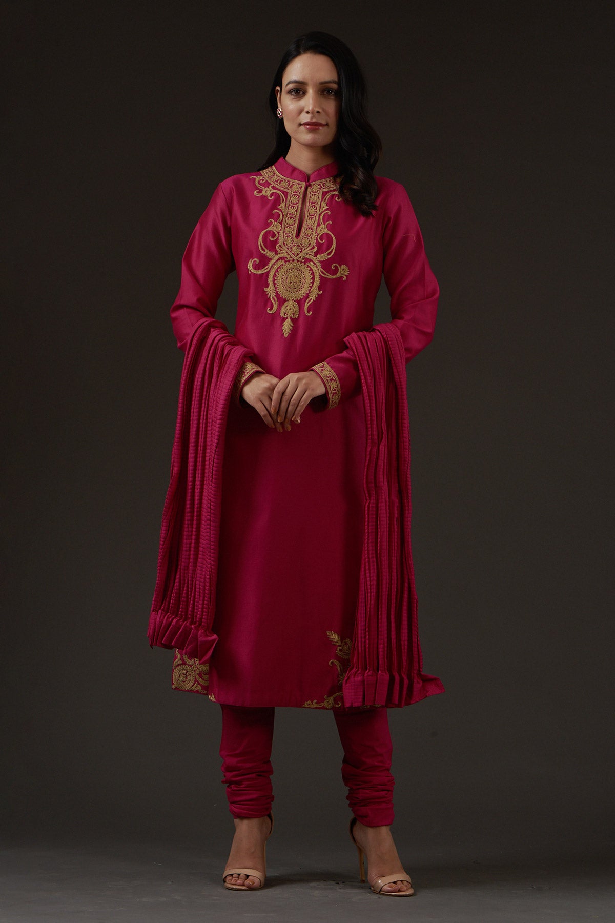 Embroidered Straight Kurta Set