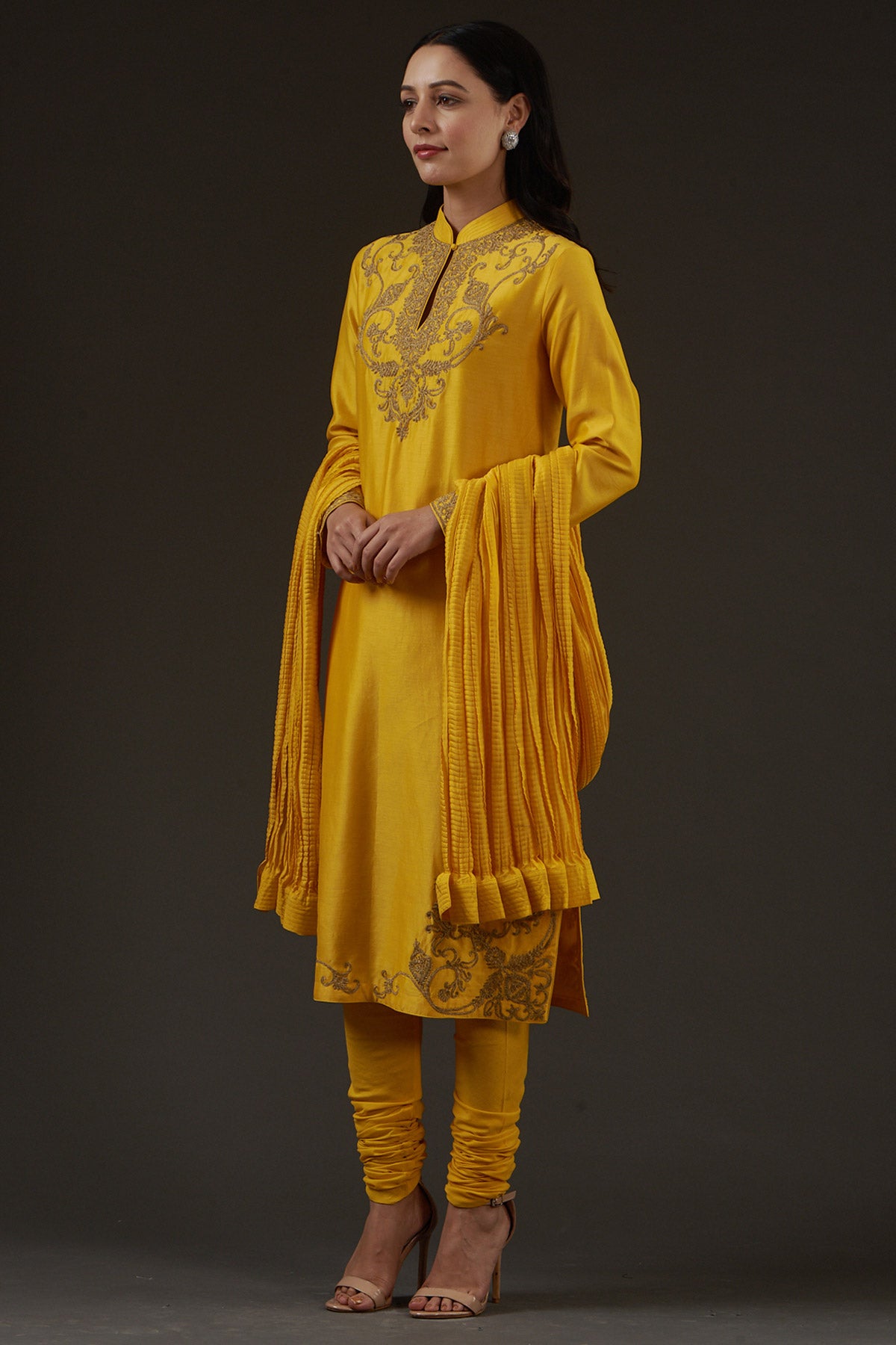 Embroidered Straight Kurta Set