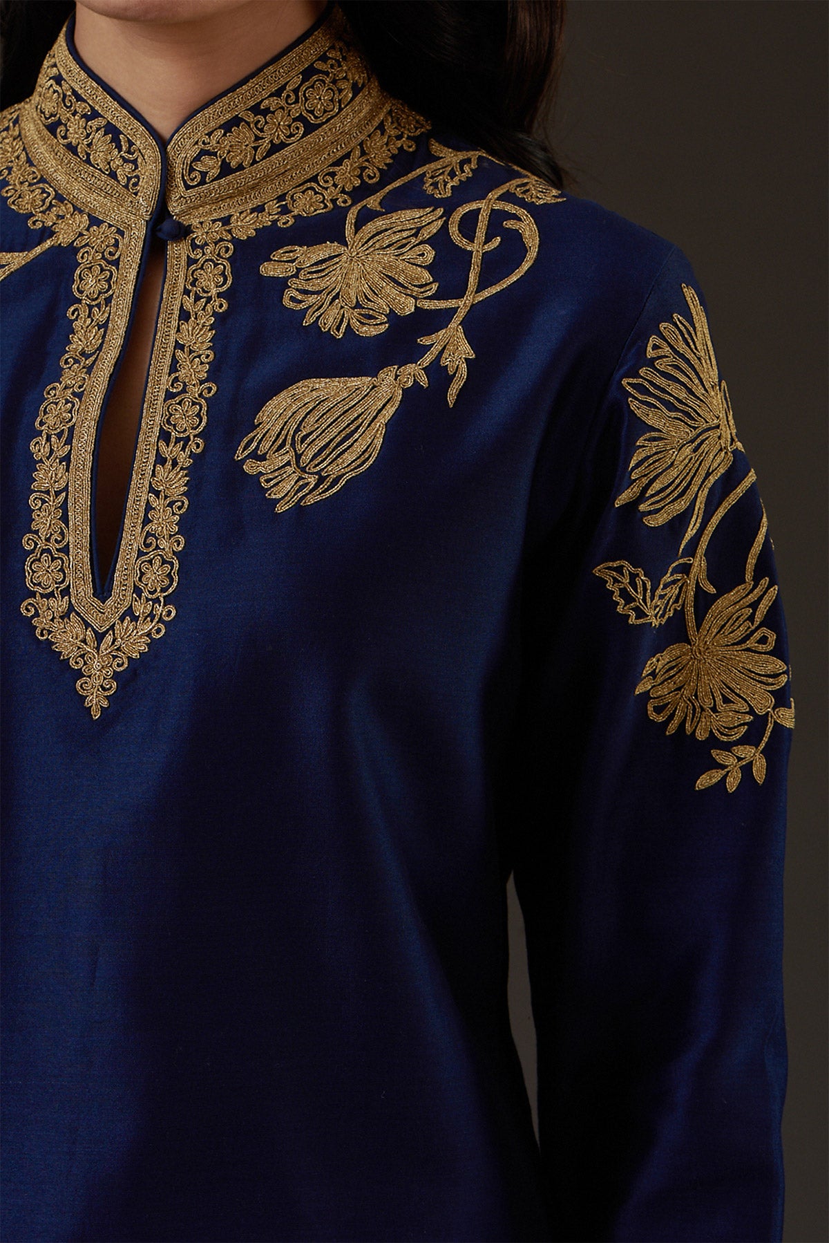 Embroidered Straight Kurta Set