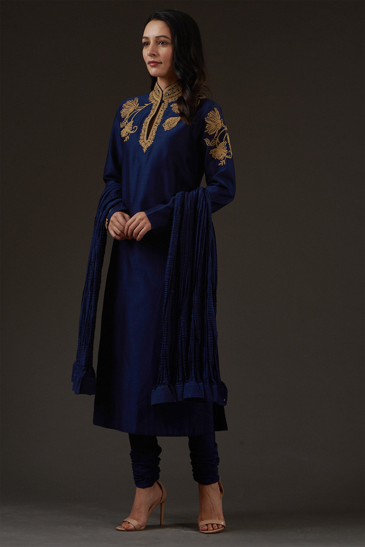 Embroidered Straight Kurta Set