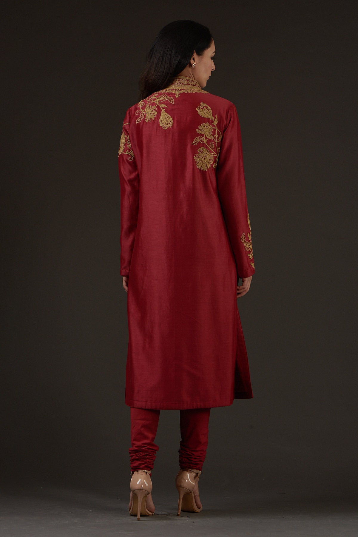 Embroidered Straight Kurta Set