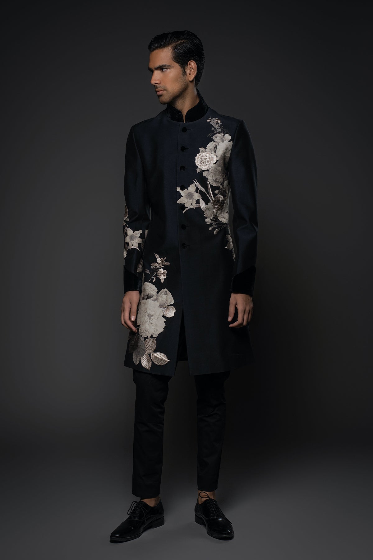 Men'S Floral Sherwani