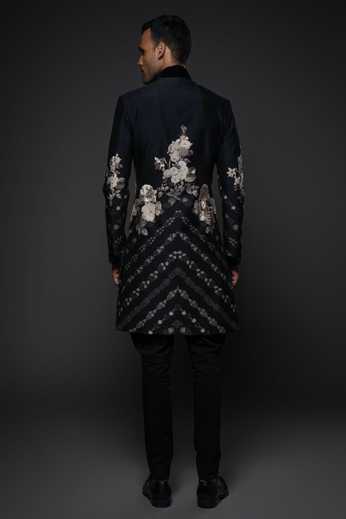 Men'S Floral Sherwani